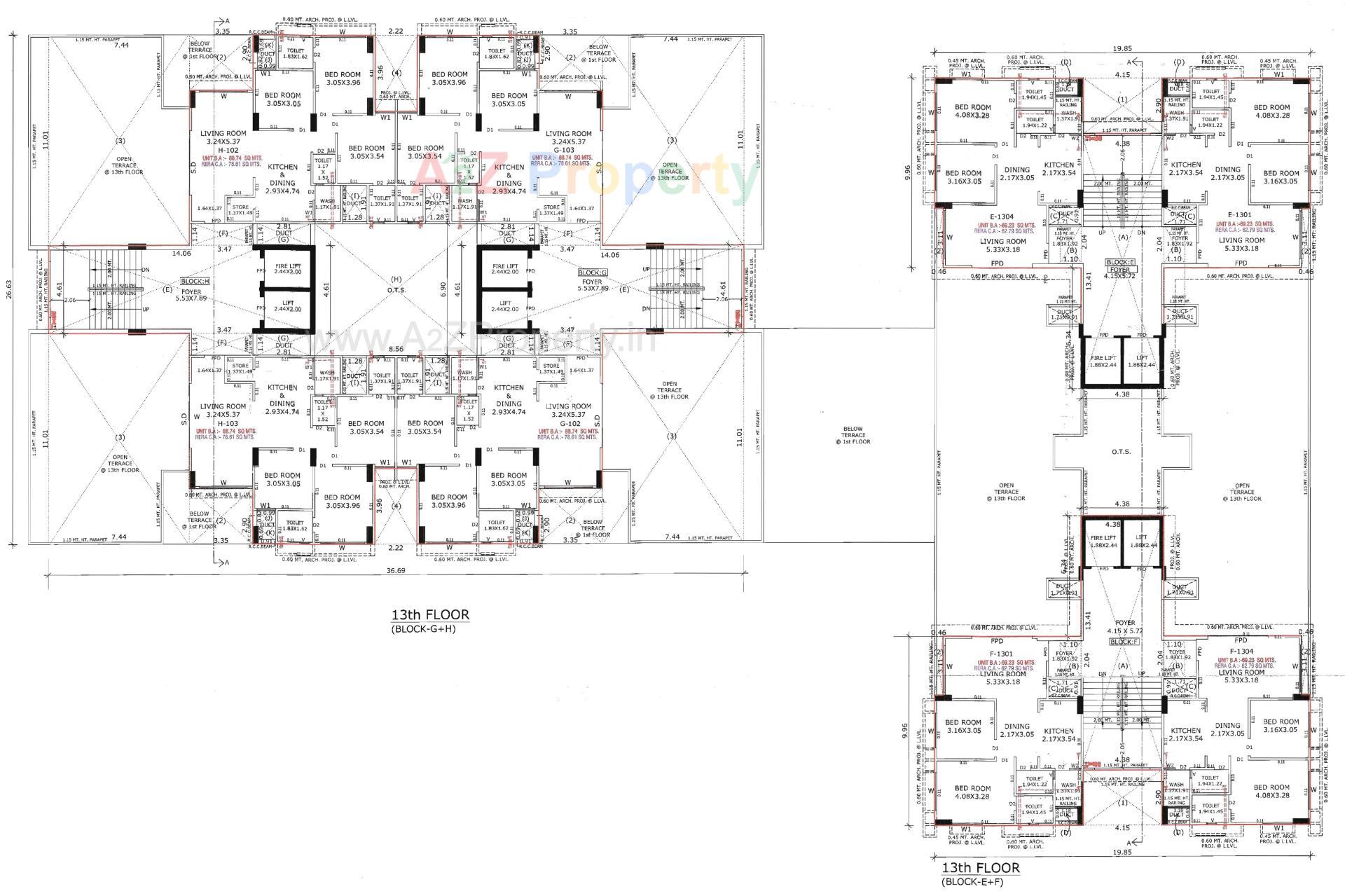 Layout of real estate project Panchamrut Skyz located at Saij, Ahmedabad, Gujarat