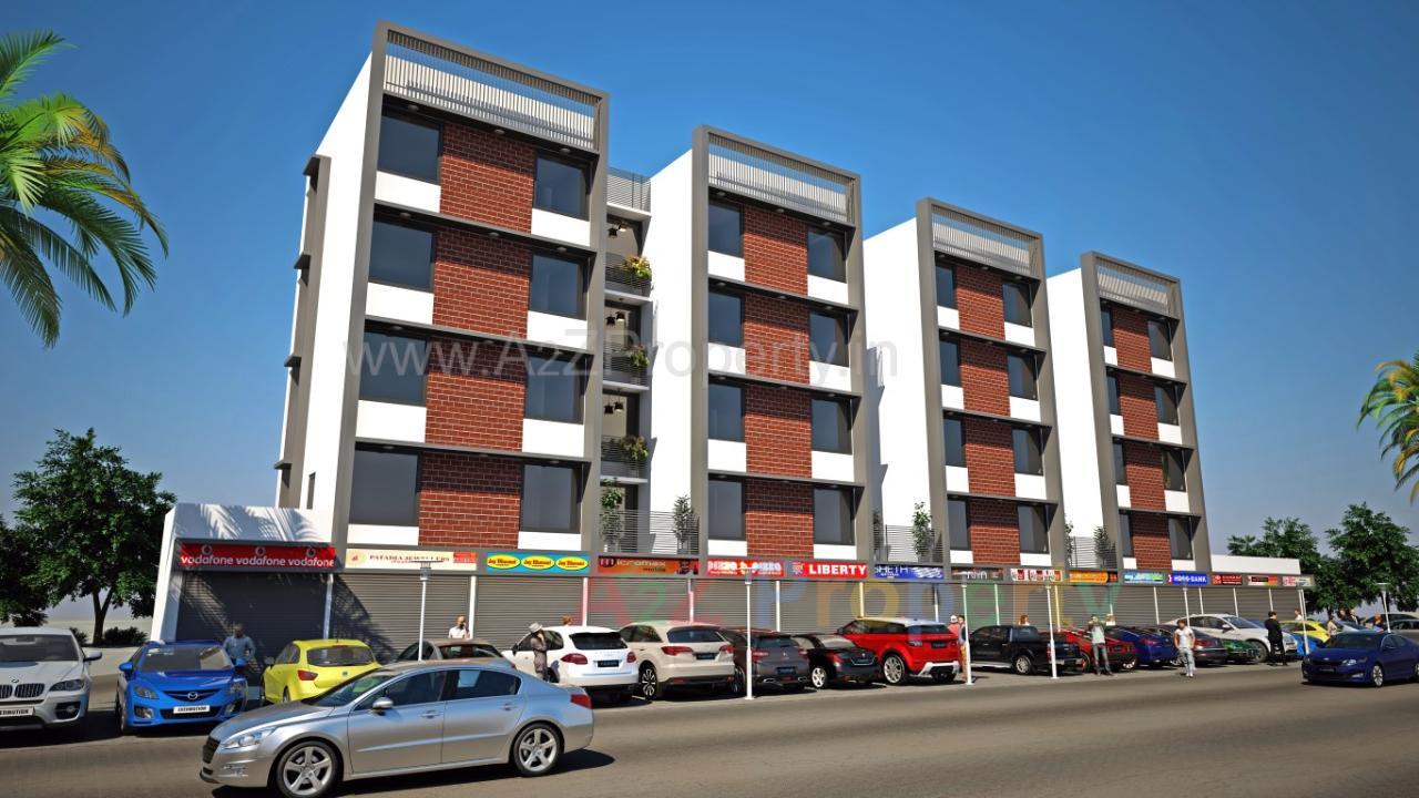 3D Elevation of real estate project Panchmukhi Elegance located at Bopal, Ahmedabad, Gujarat