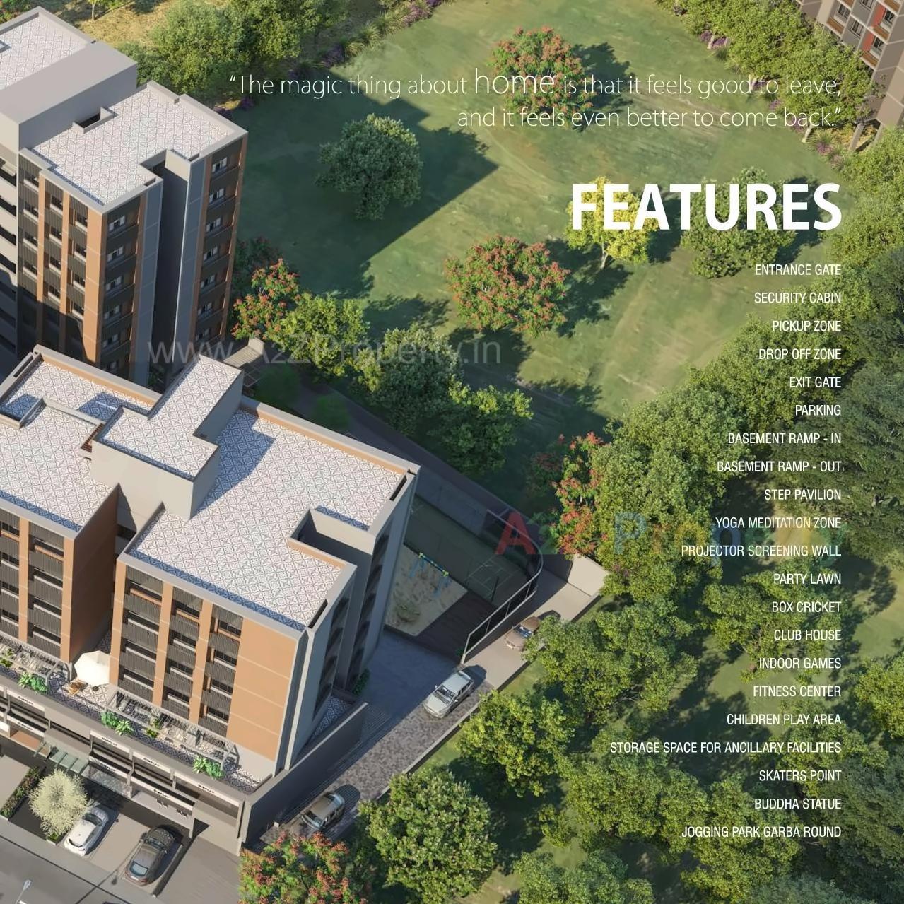 3D Elevation of real estate project Panchmukhi Hexa located at Bopal, Ahmedabad, Gujarat