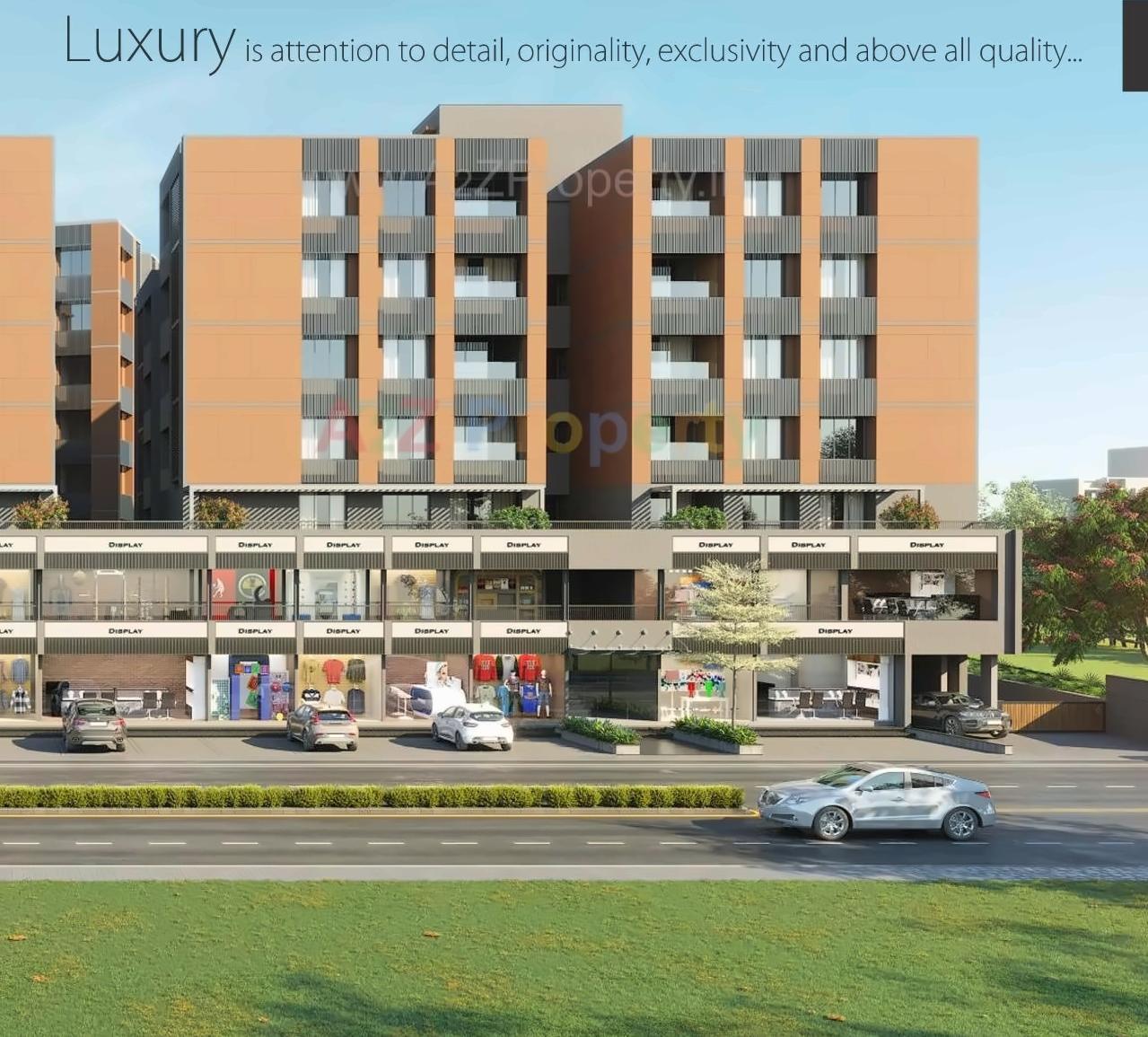 3D Elevation of real estate project Panchmukhi Hexa located at Bopal, Ahmedabad, Gujarat