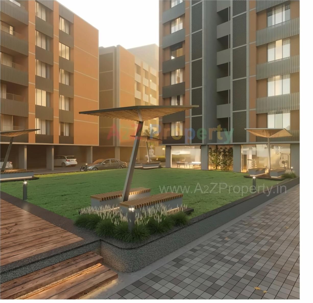 3D Elevation of real estate project Panchmukhi Hexa located at Bopal, Ahmedabad, Gujarat