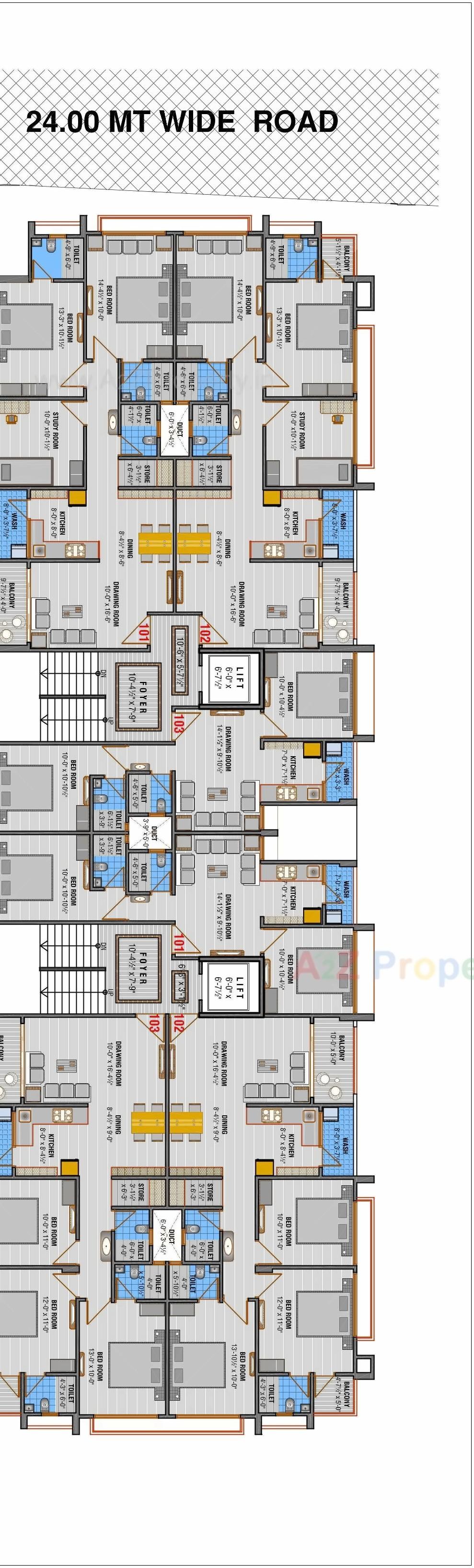 Layout of real estate project Panchshil Aagam located at Ahmedabad, Ahmedabad, Gujarat