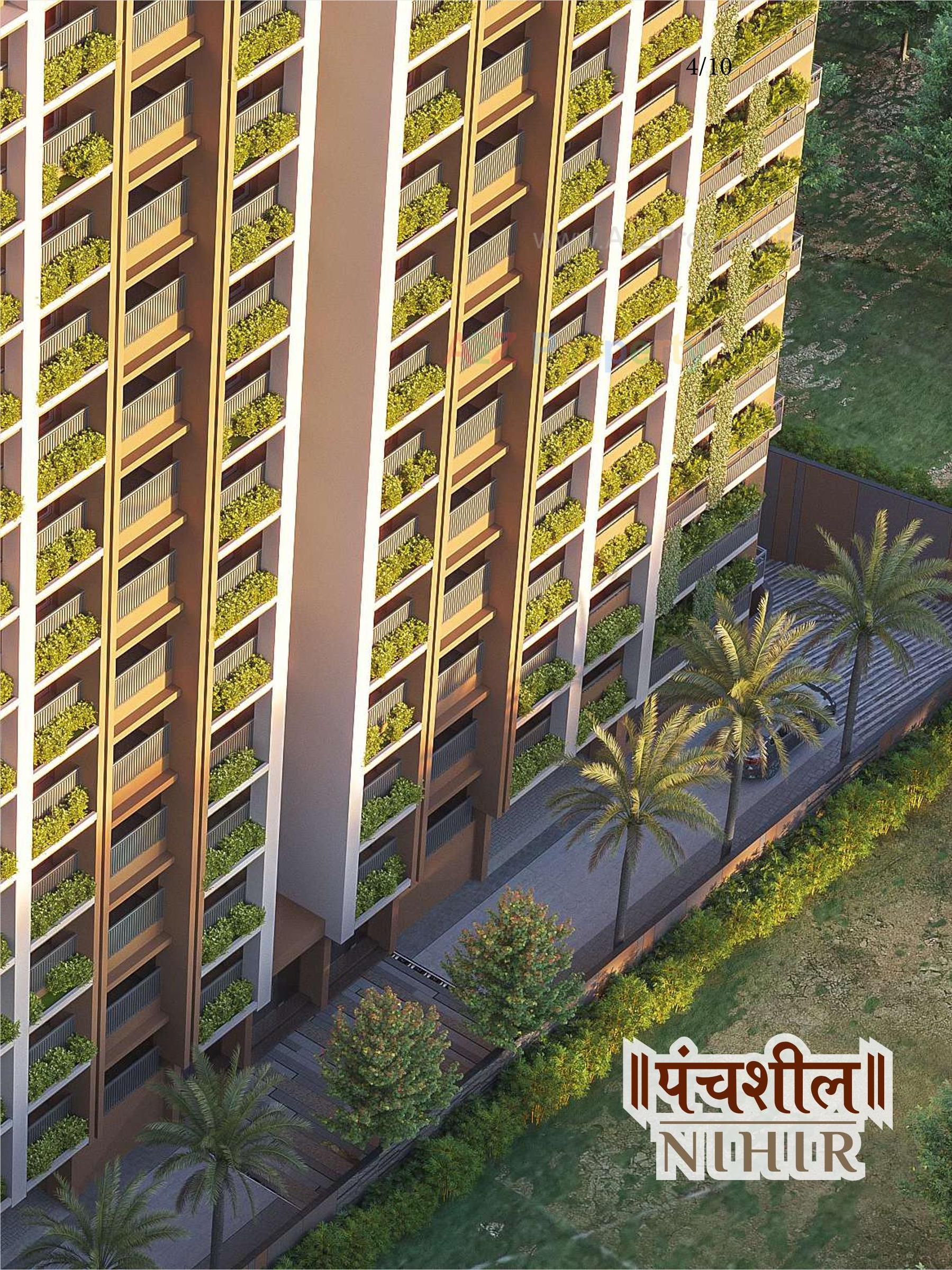 3D Elevation of real estate project Panchshil Nihir located at Paldi, Ahmedabad, Gujarat