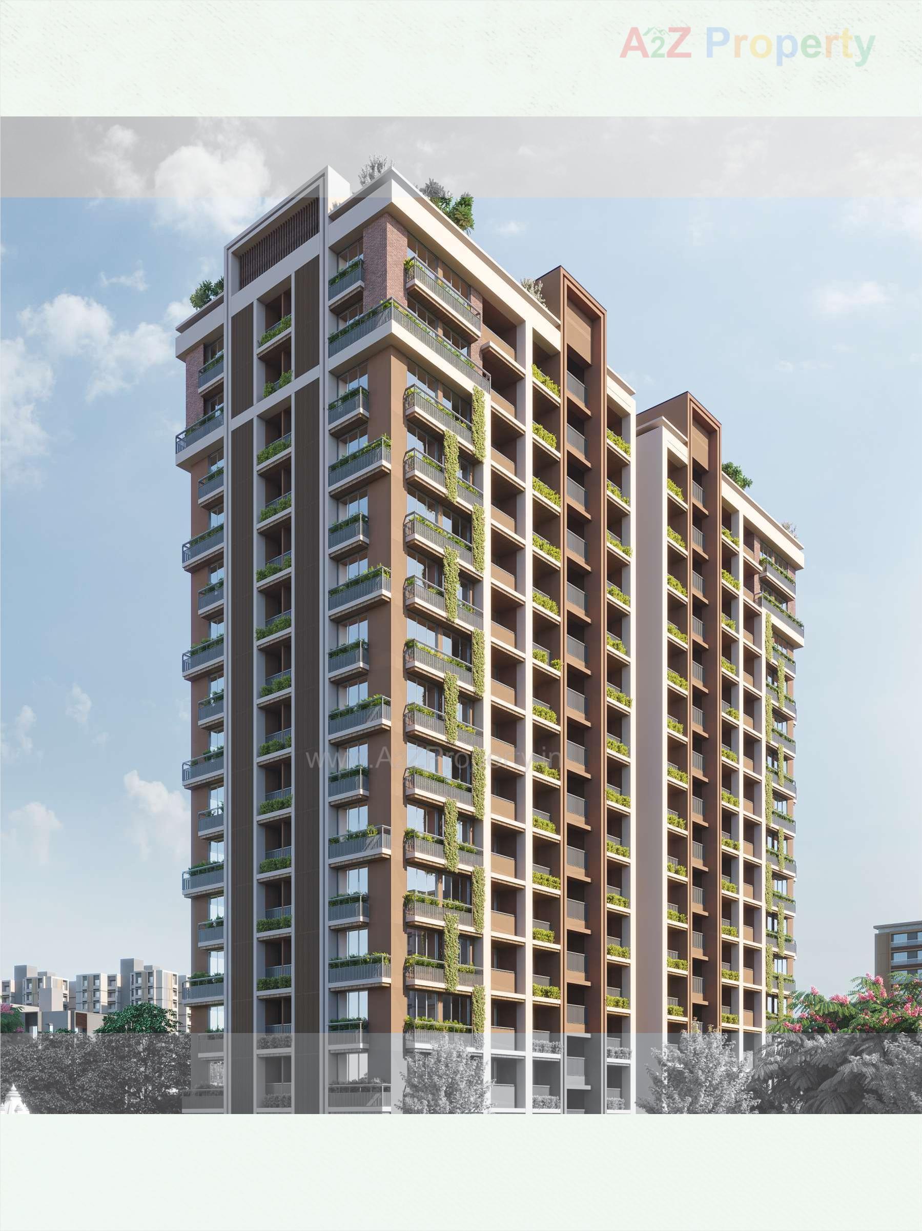 3D Elevation of real estate project Panchshil Nihir located at Paldi, Ahmedabad, Gujarat