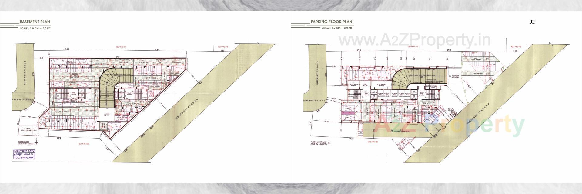 Layout of real estate project Panchshil Sundaram located at Khokhara, Ahmedabad, Gujarat