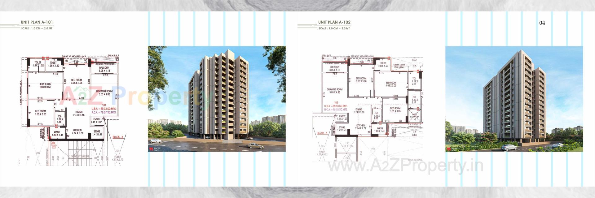 Layout of real estate project Panchshil Sundaram located at Khokhara, Ahmedabad, Gujarat