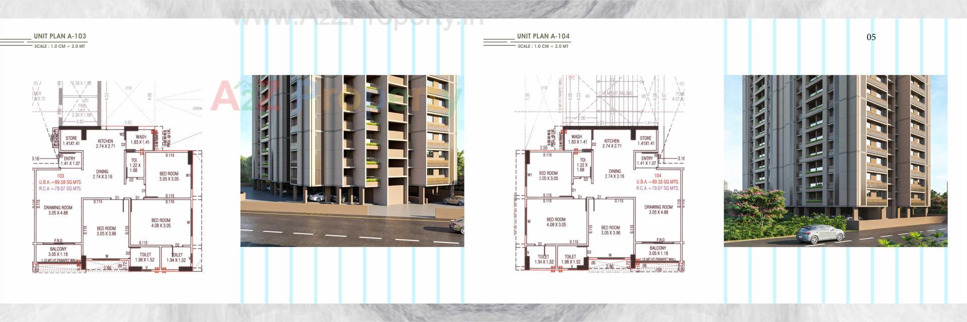 Layout of real estate project Panchshil Sundaram located at Khokhara, Ahmedabad, Gujarat