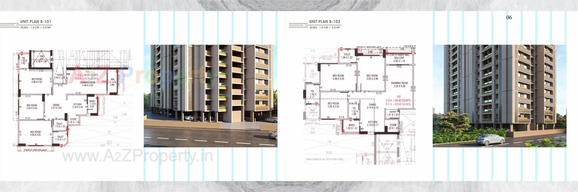 Layout of real estate project Panchshil Sundaram located at Khokhara, Ahmedabad, Gujarat