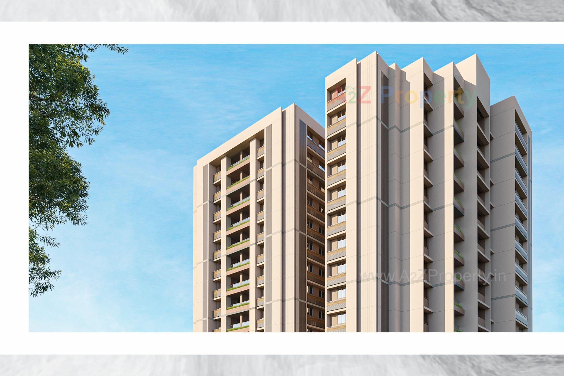 3D Elevation of real estate project Panchshil Sundaram located at Khokhara, Ahmedabad, Gujarat