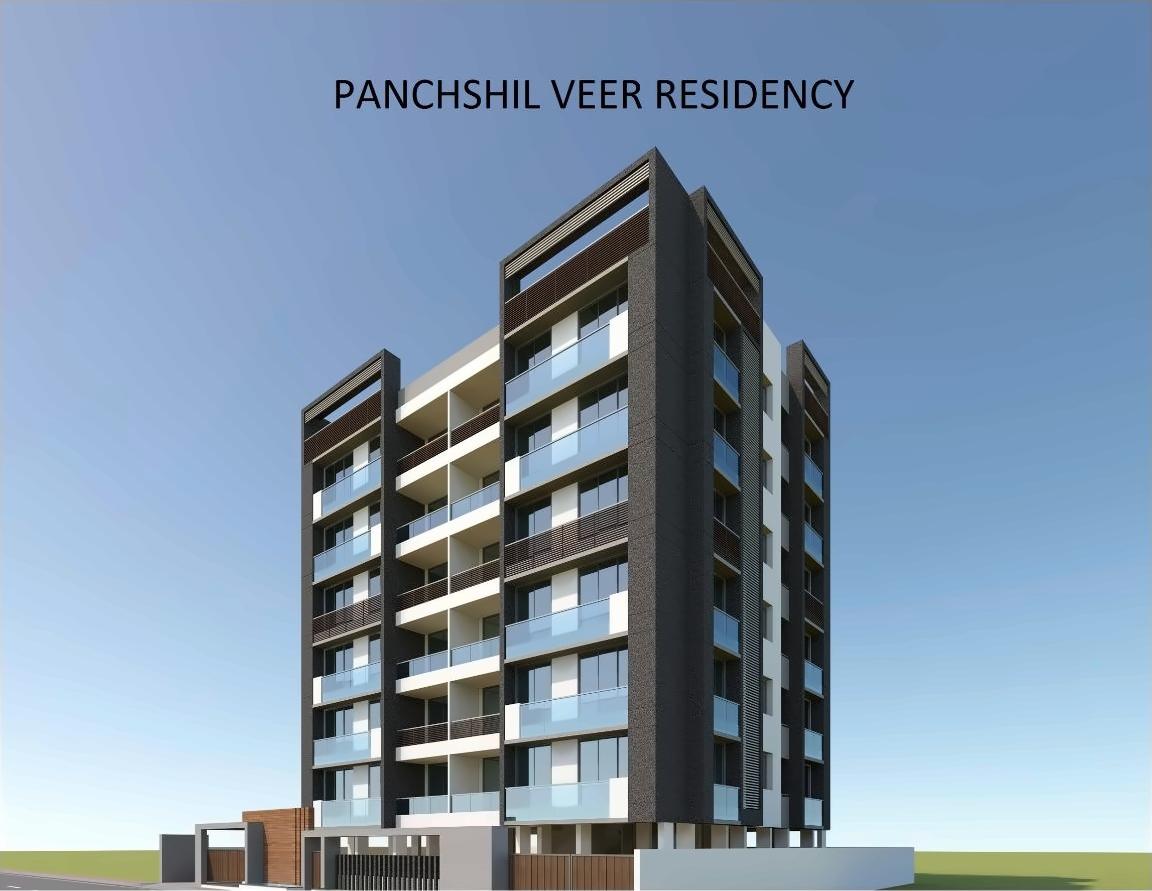 3D Elevation of real estate project Panchshil Veer Residency located at Thaltej, Ahmedabad, Gujarat