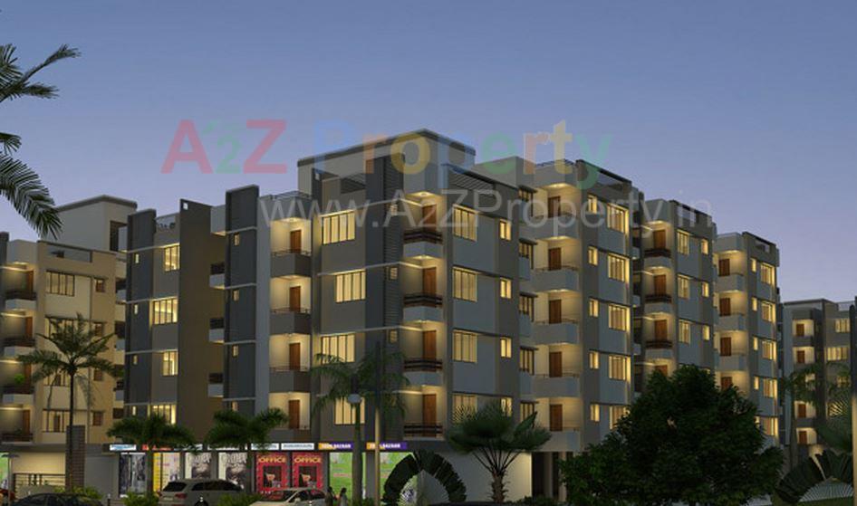 3D Elevation of real estate project Panchshlok Homes located at Tragad, Ahmedabad, Gujarat