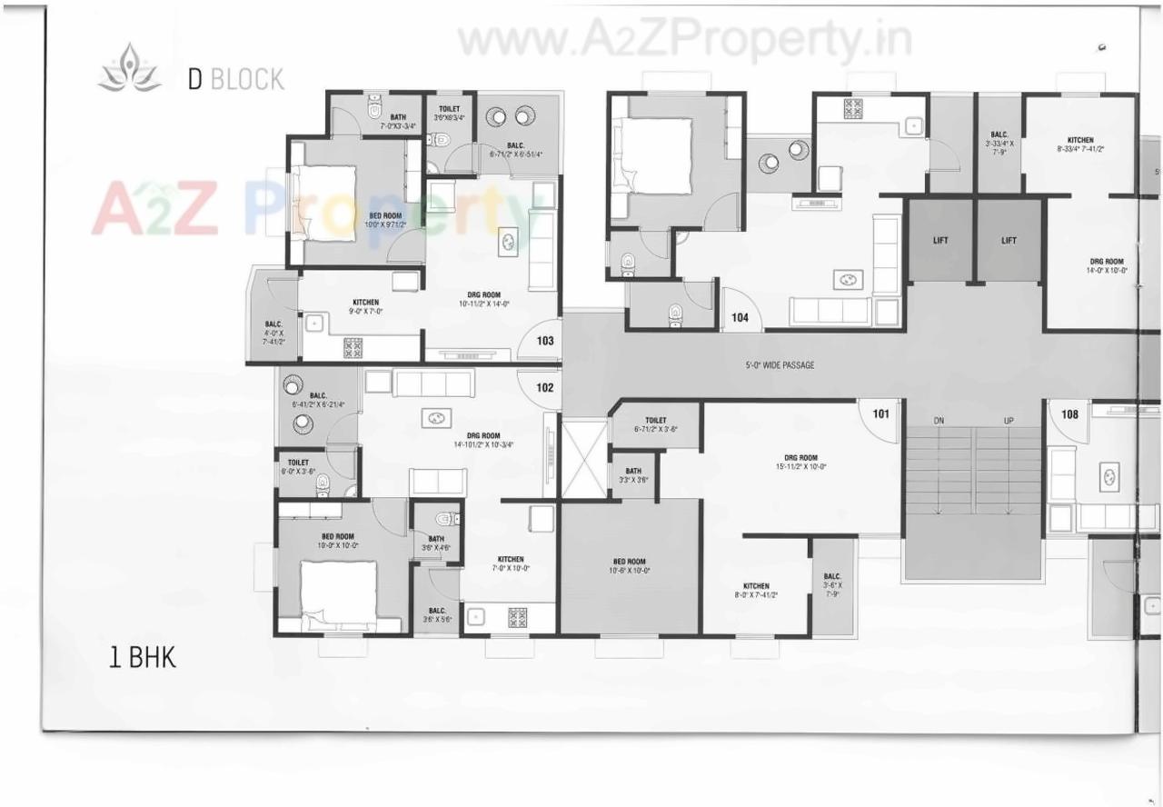 Layout of real estate project Panchshlok Homes located at Tragad, Ahmedabad, Gujarat