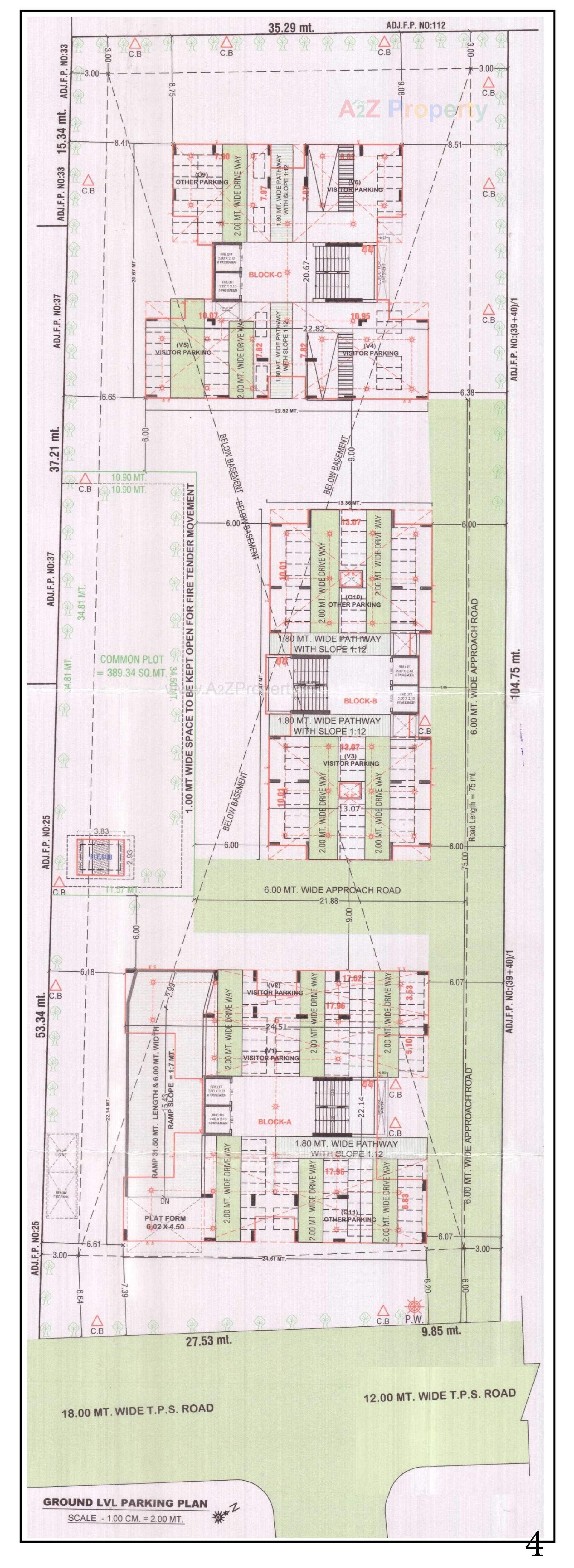 Layout of real estate project Paradise Exotica located at Sarkhej, Ahmedabad, Gujarat