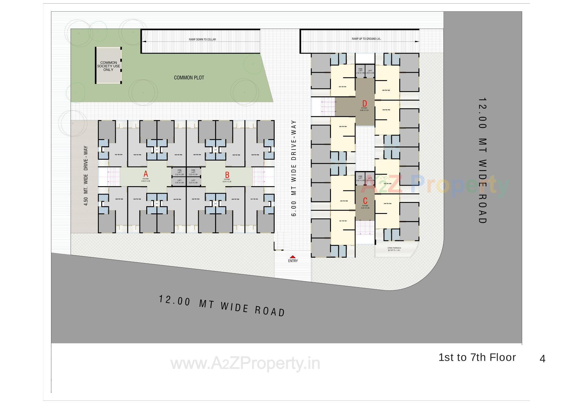 Layout of real estate project Paradise Palm located at Vatva, Ahmedabad, Gujarat