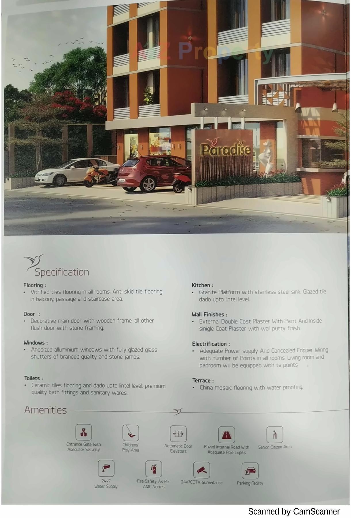 3D Elevation of real estate project Paradise located at Ahmedabad, Ahmedabad, Gujarat