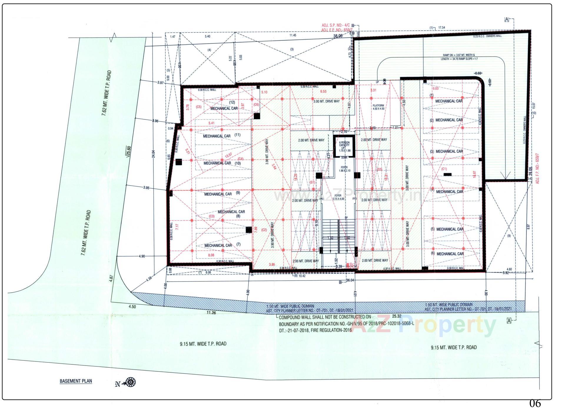 Layout of real estate project Param Abode located at Kochrab, Ahmedabad, Gujarat