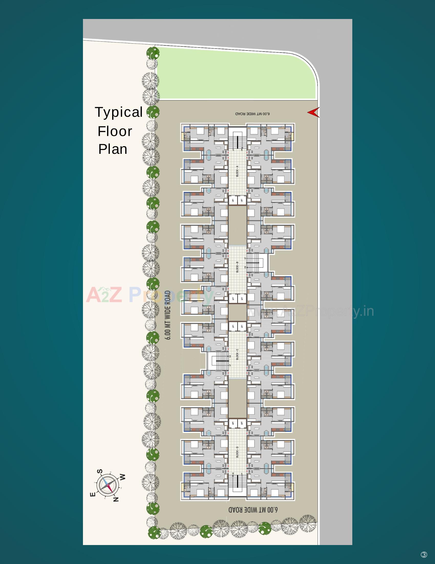 Layout of real estate project Param Serenity located at Muthiya, Ahmedabad, Gujarat