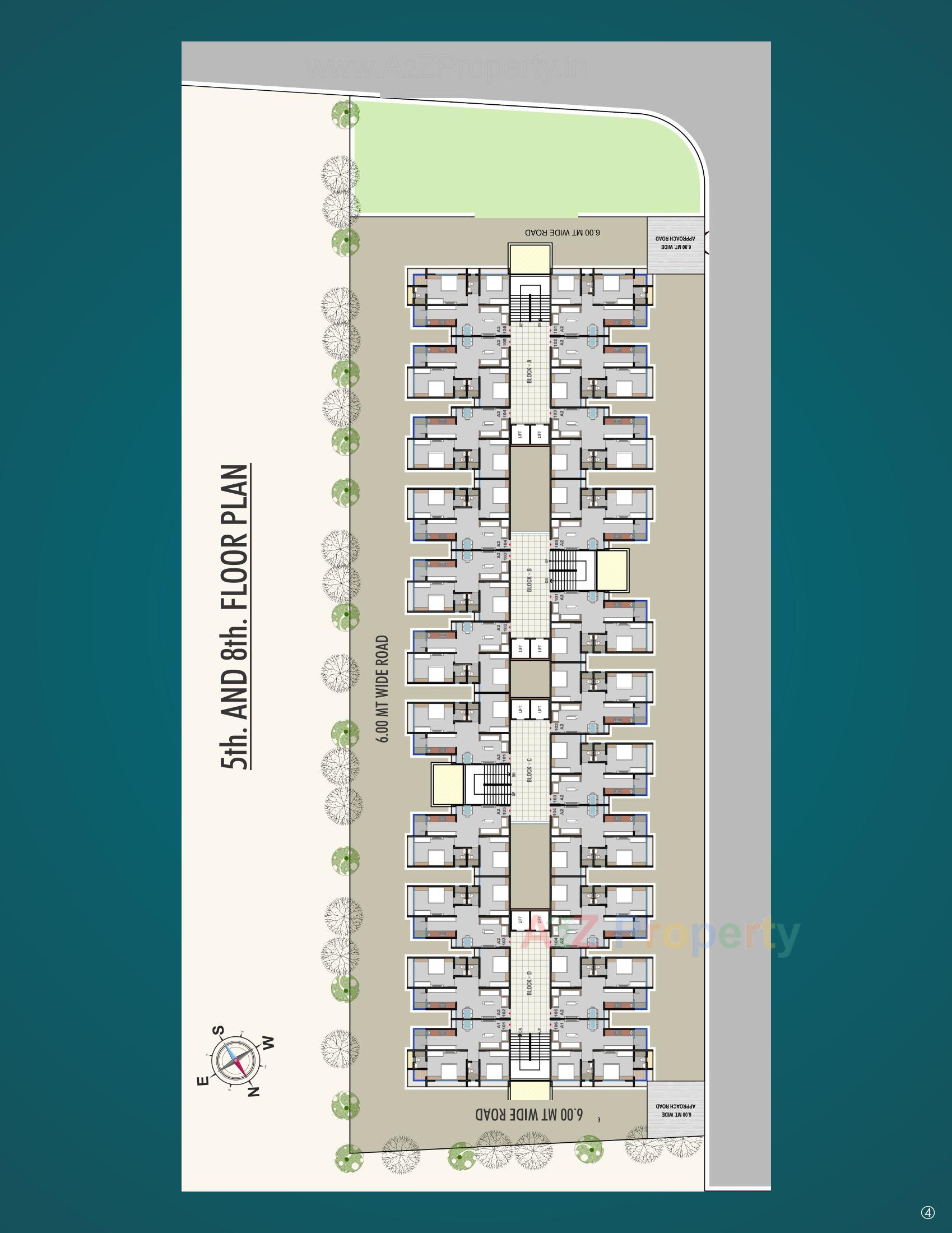 Layout of real estate project Param Serenity located at Muthiya, Ahmedabad, Gujarat
