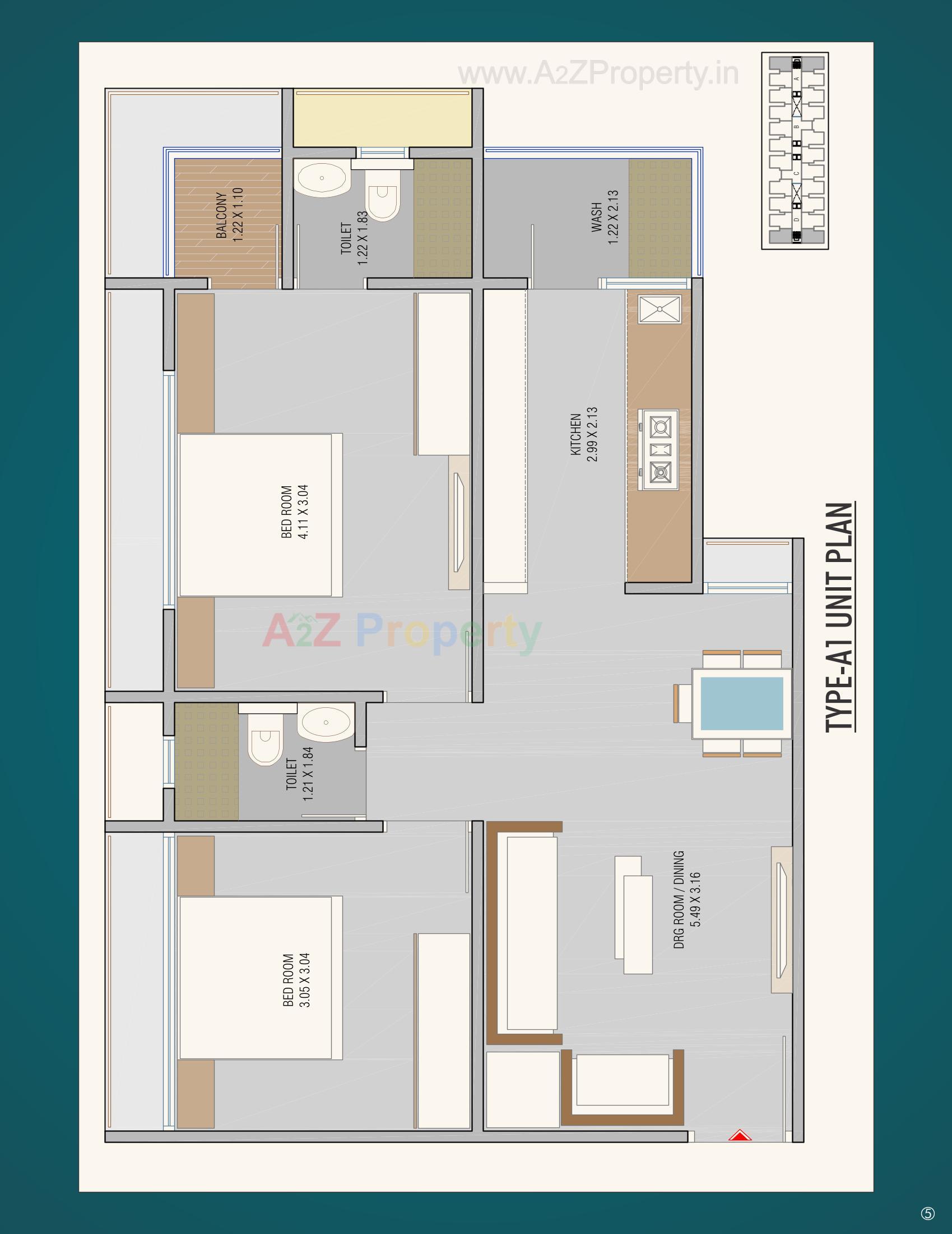 Layout of real estate project Param Serenity located at Muthiya, Ahmedabad, Gujarat