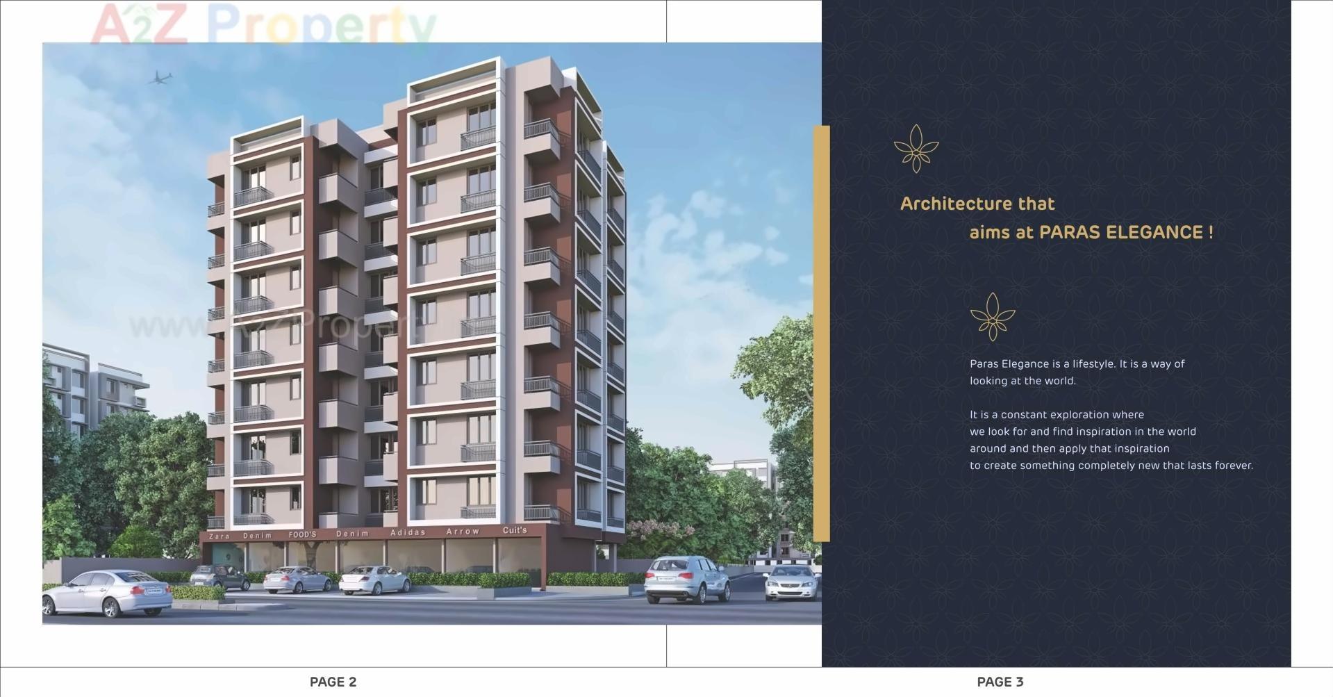3D Elevation of real estate project Paras Elegance located at Ahmedabad, Ahmedabad, Gujarat