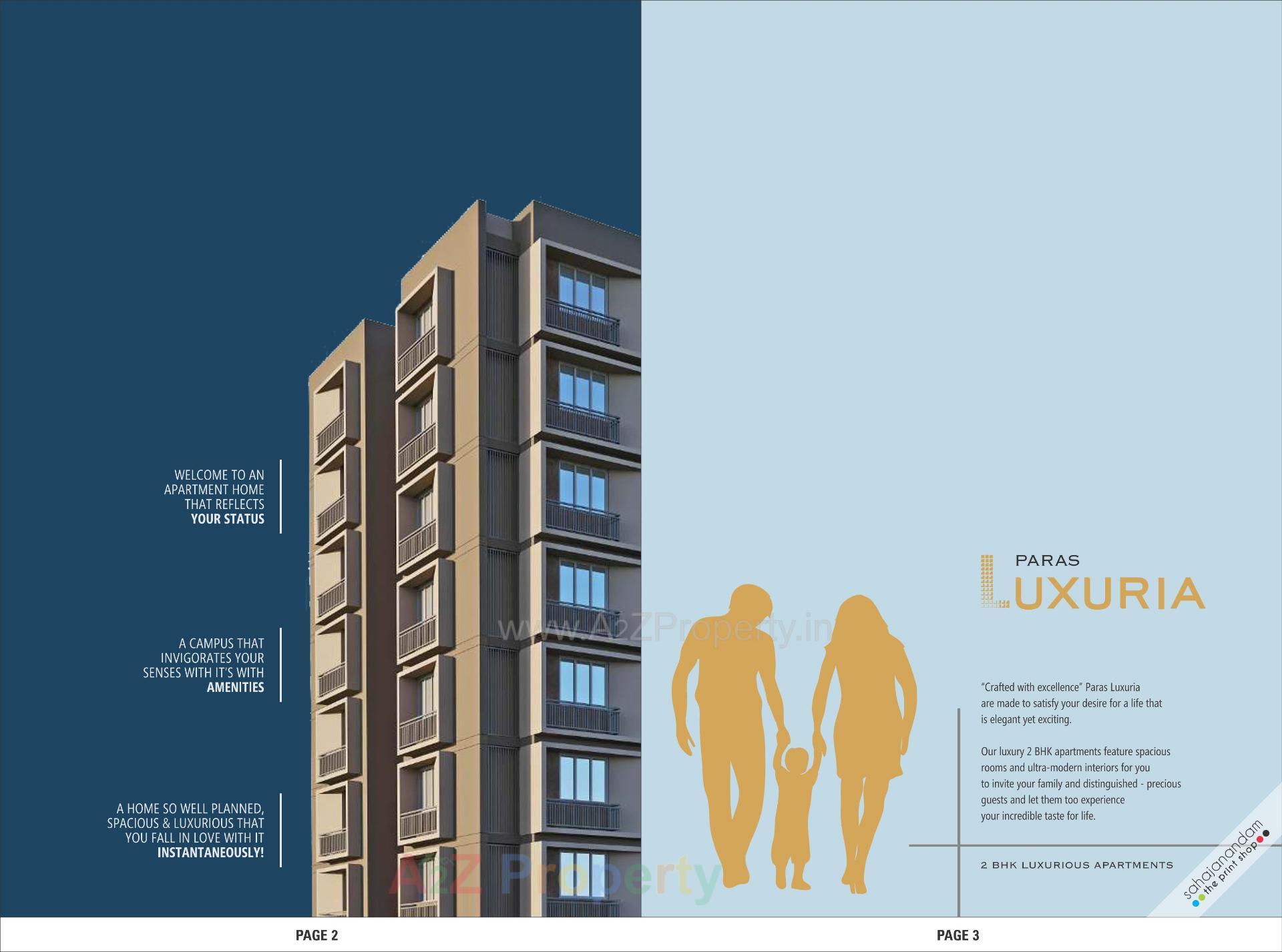  of real estate project Paras Luxuria located at Chandkheda, Ahmedabad, Gujarat