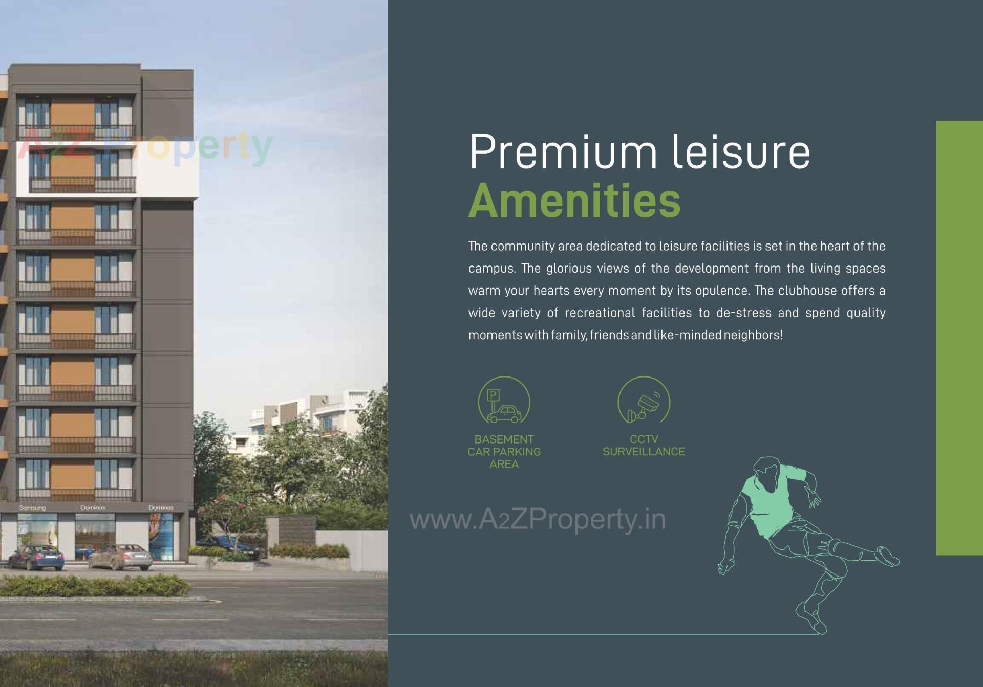 3D Elevation of real estate project Parijat Residency located at Chiloda, Ahmedabad, Gujarat