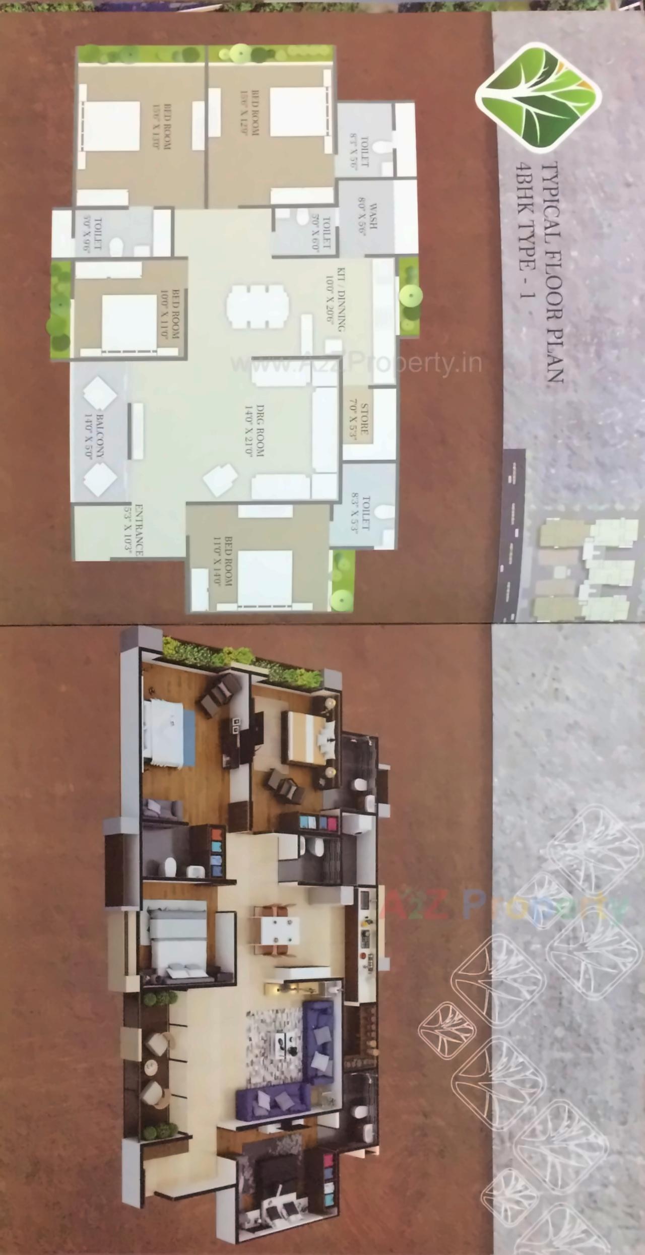 Layout of real estate project Parijat located at City, Ahmedabad, Gujarat