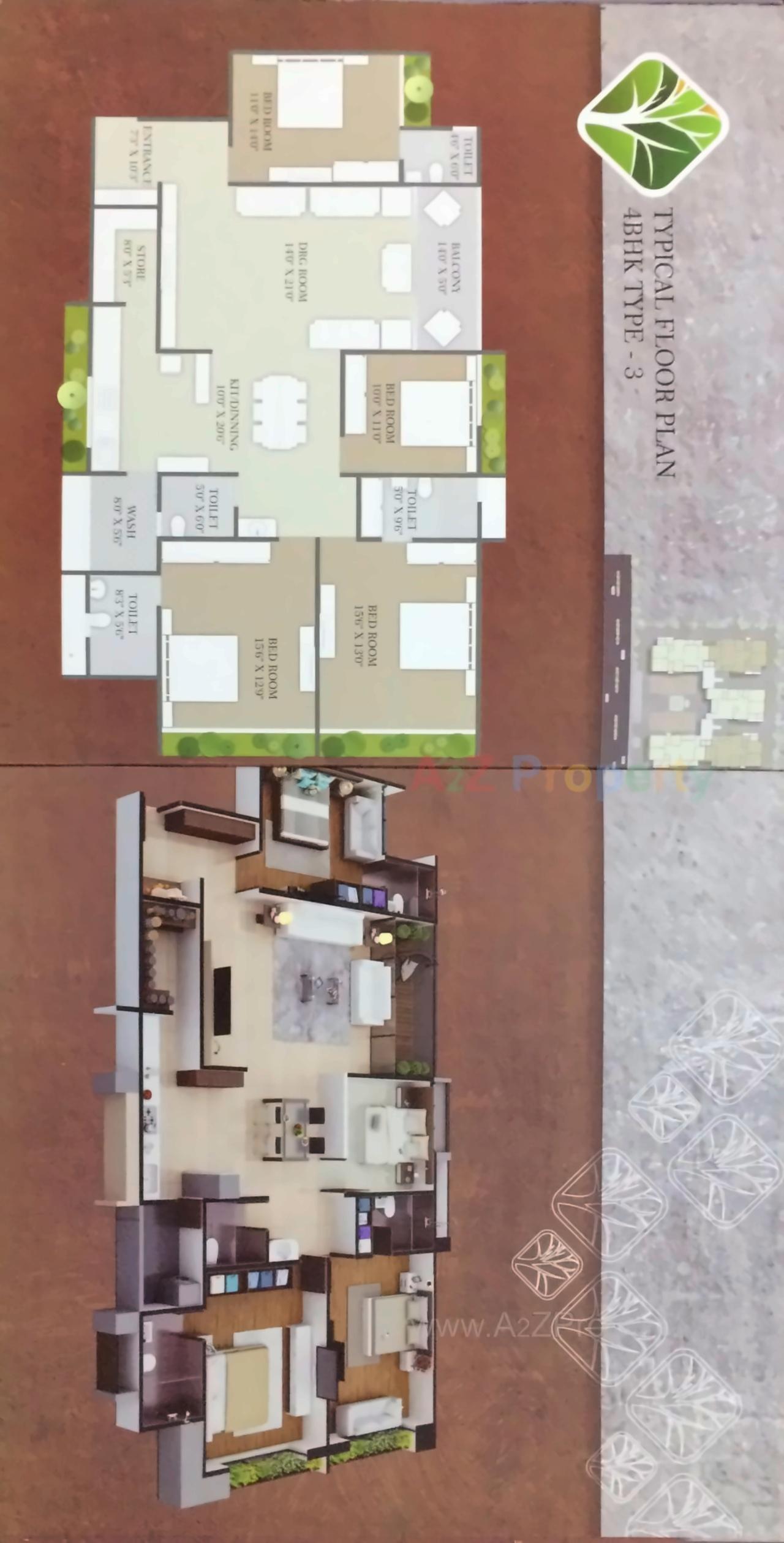 Layout of real estate project Parijat located at City, Ahmedabad, Gujarat