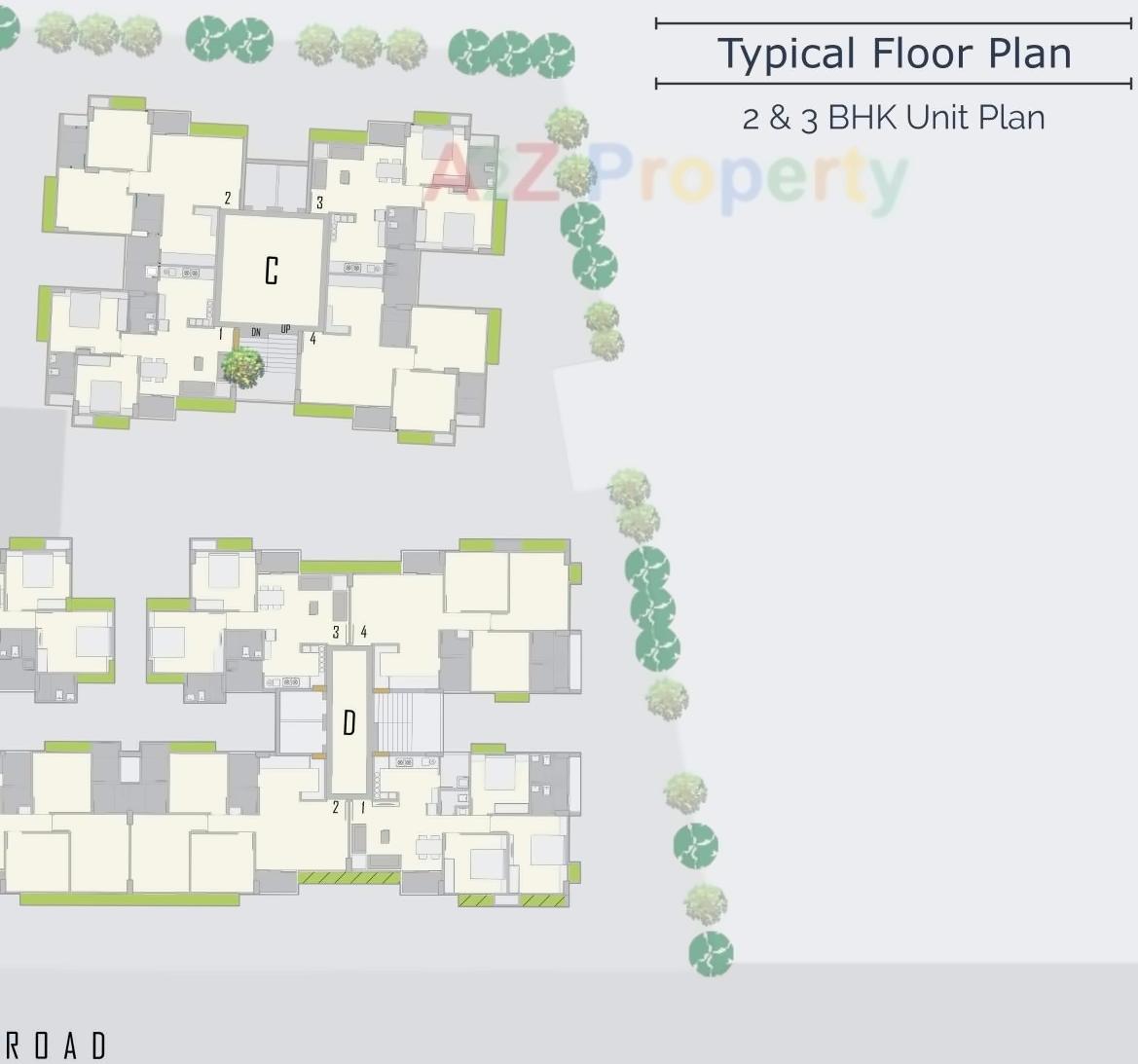 Layout of real estate project Parimal Elegance located at Naroda, Ahmedabad, Gujarat