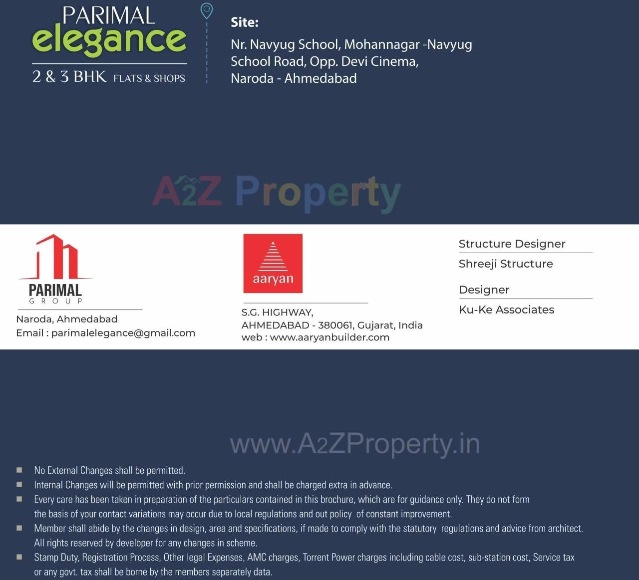  of real estate project Parimal Elegance located at Naroda, Ahmedabad, Gujarat
