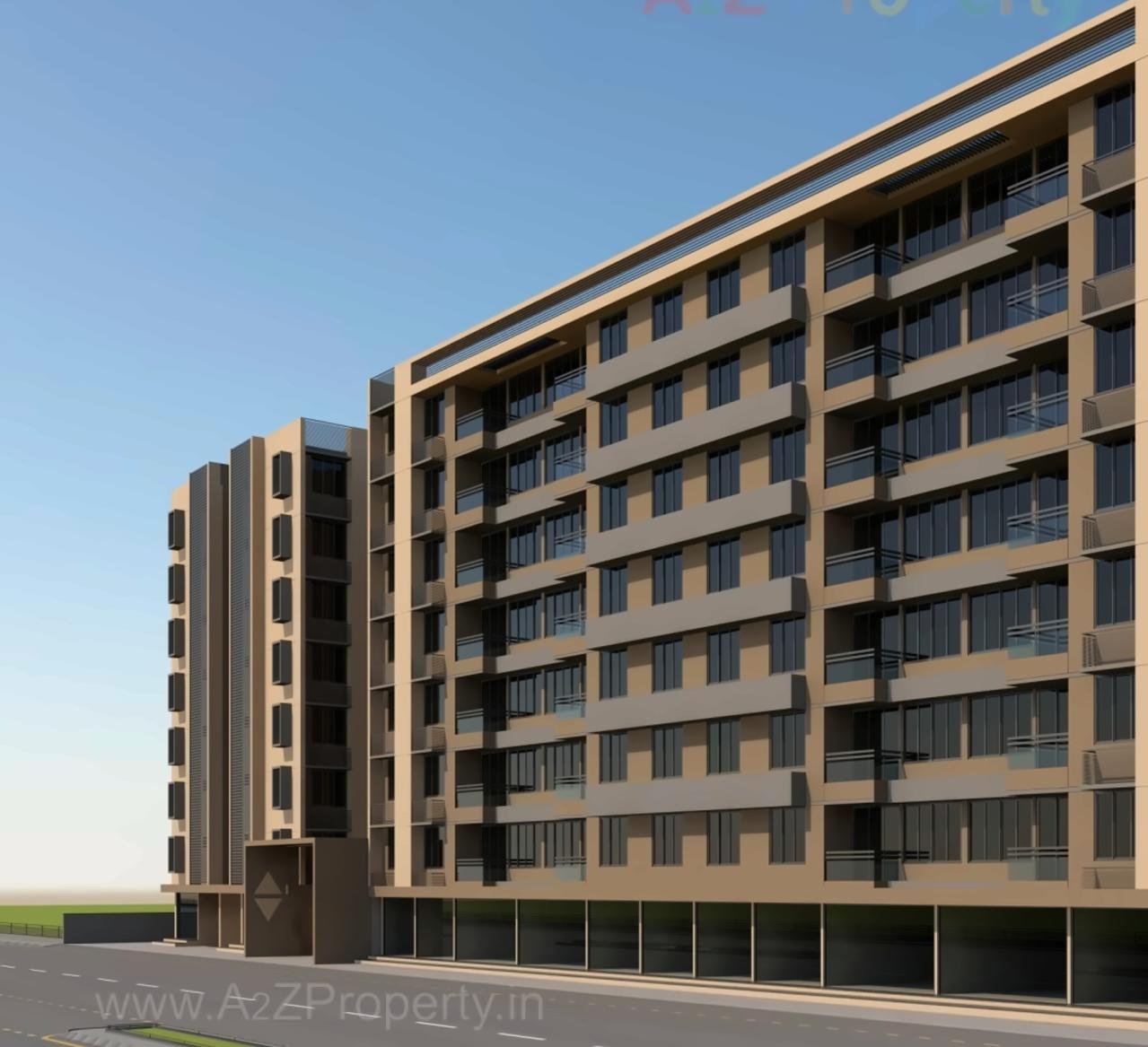 3D Elevation of real estate project Parimal Elegance located at Naroda, Ahmedabad, Gujarat