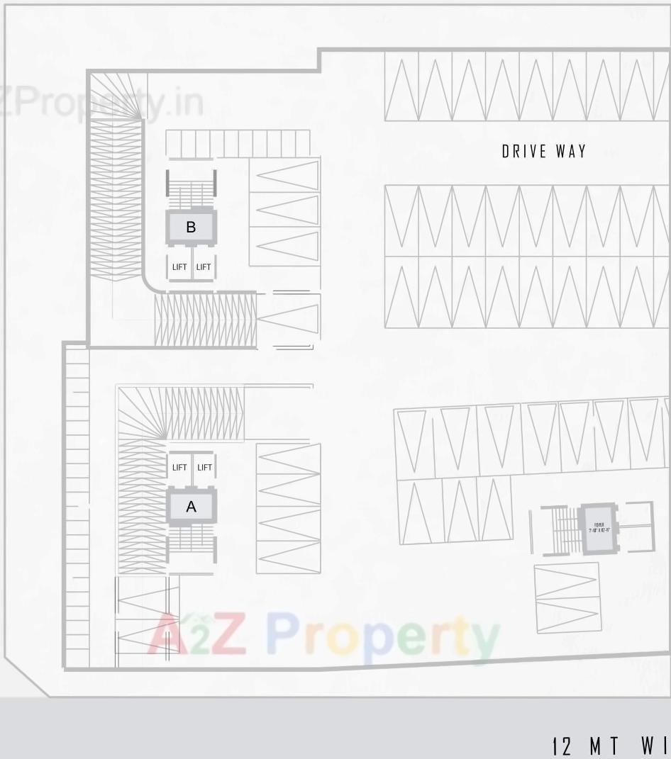 Layout of real estate project Parimal Elegance located at Naroda, Ahmedabad, Gujarat
