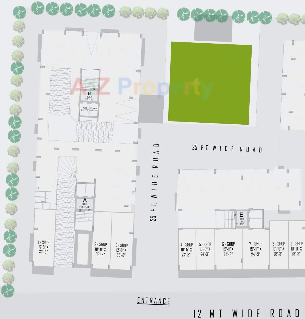 Layout of real estate project Parimal Elegance located at Naroda, Ahmedabad, Gujarat