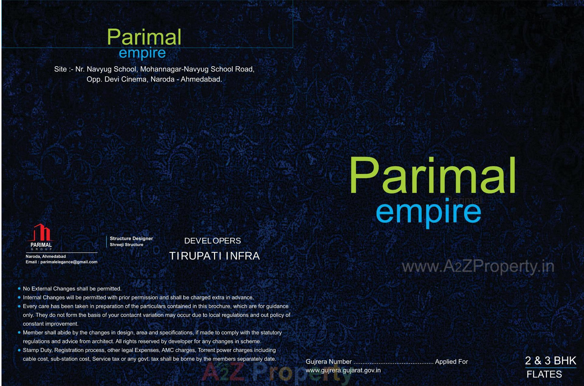  of real estate project Parimal Empire located at Naroda, Ahmedabad, Gujarat