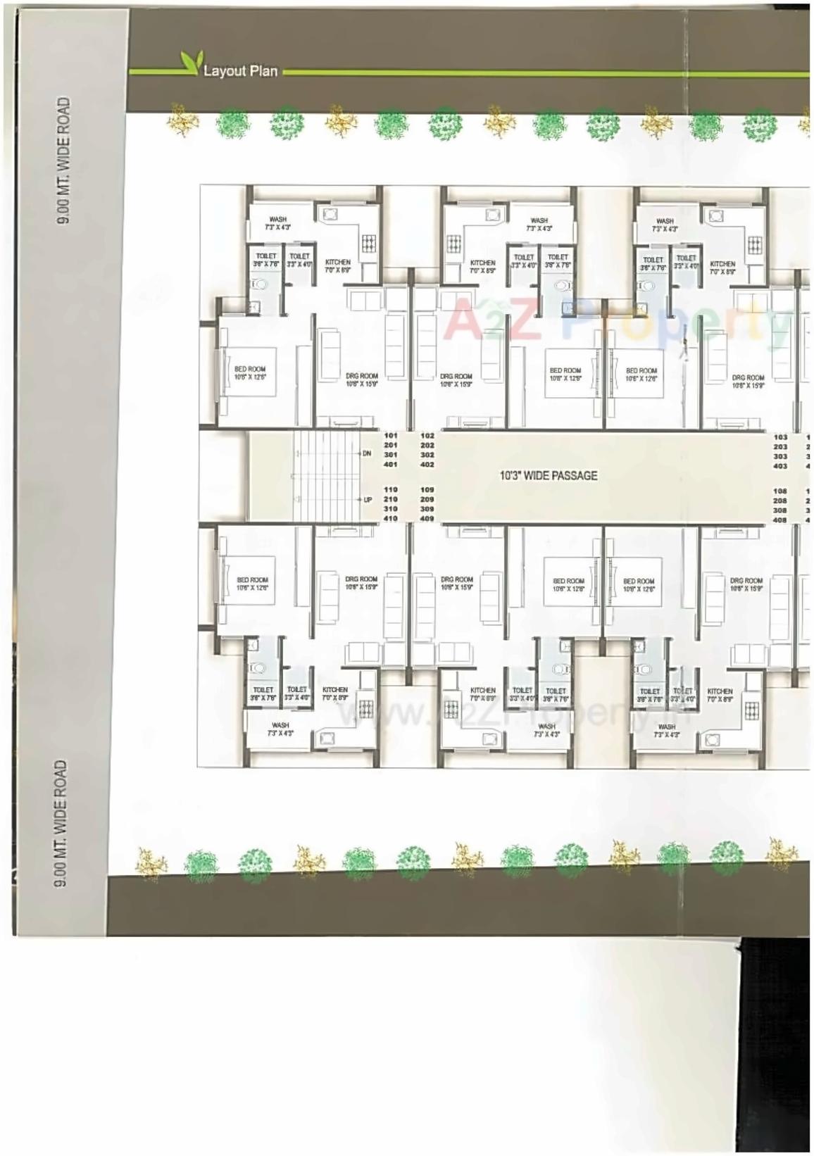 Layout of real estate project Parimal Green located at City, Ahmedabad, Gujarat