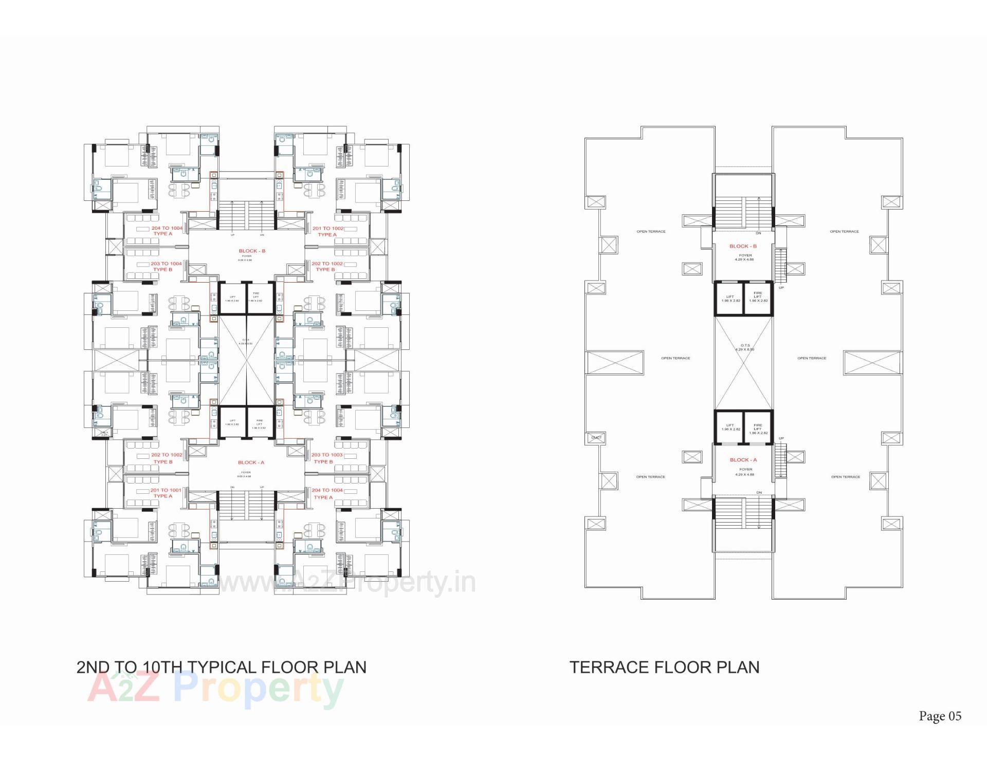 Layout of real estate project Parisar 80 located at Bopal, Ahmedabad, Gujarat