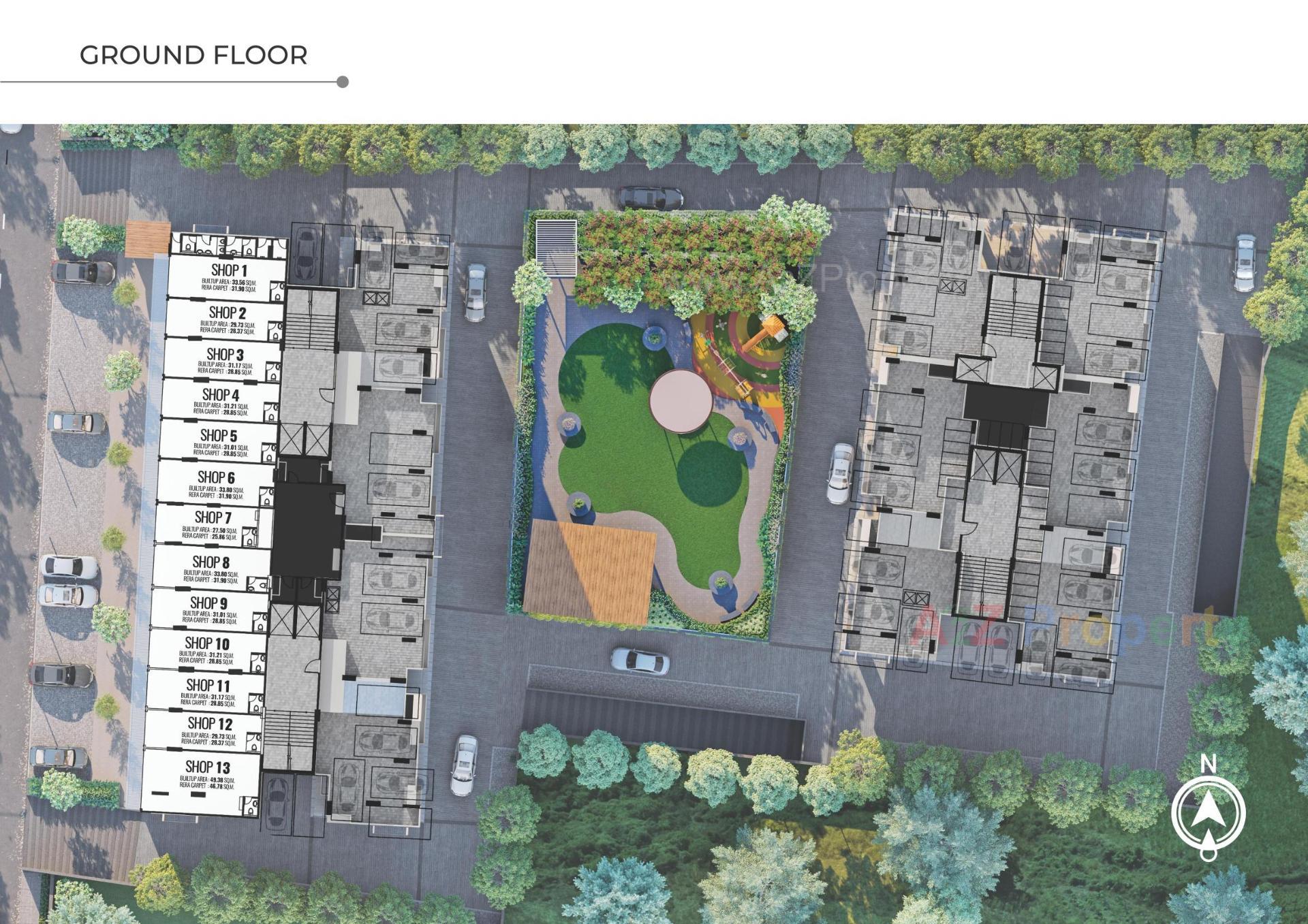 Layout of real estate project Parkview Kadamb located at Ahmedabad, Ahmedabad, Gujarat