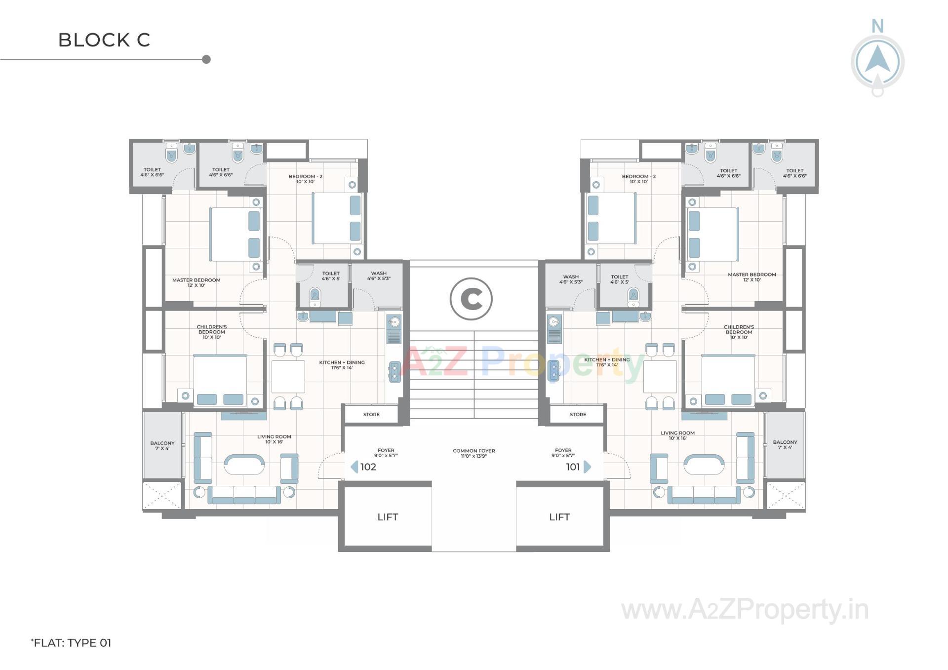 Layout of real estate project Parkview Kadamb located at Ahmedabad, Ahmedabad, Gujarat