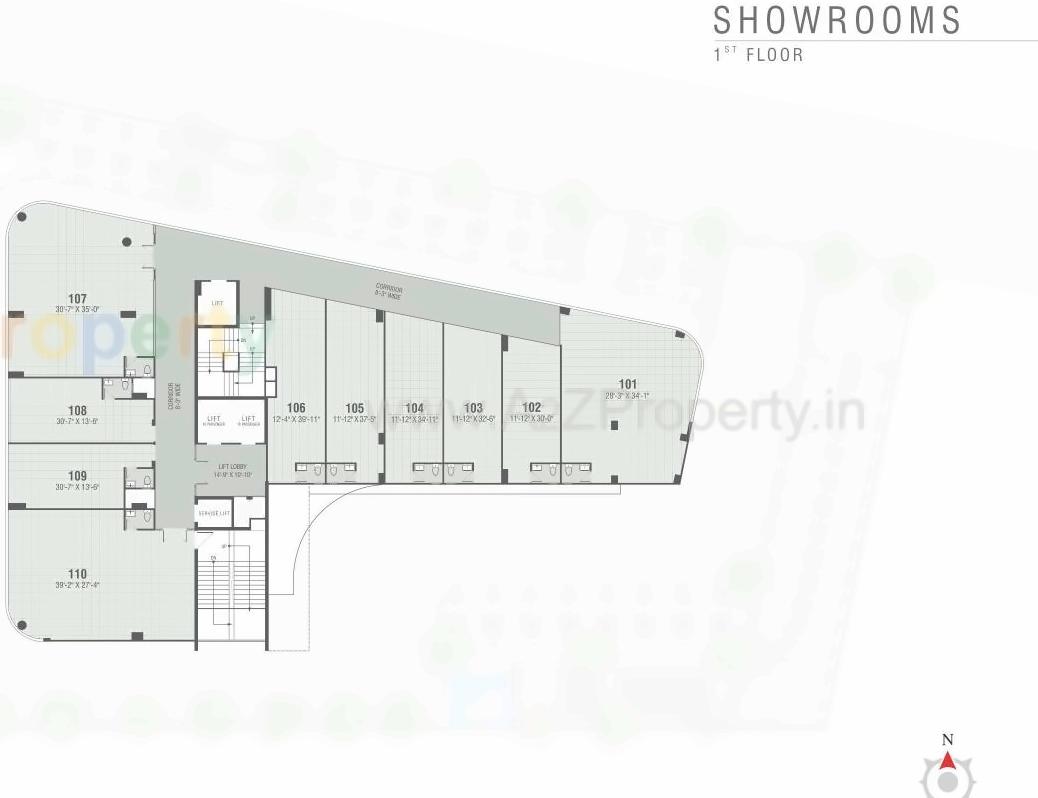 Layout of real estate project Parkview Nexus located at Ghatlodiya, Ahmedabad, Gujarat
