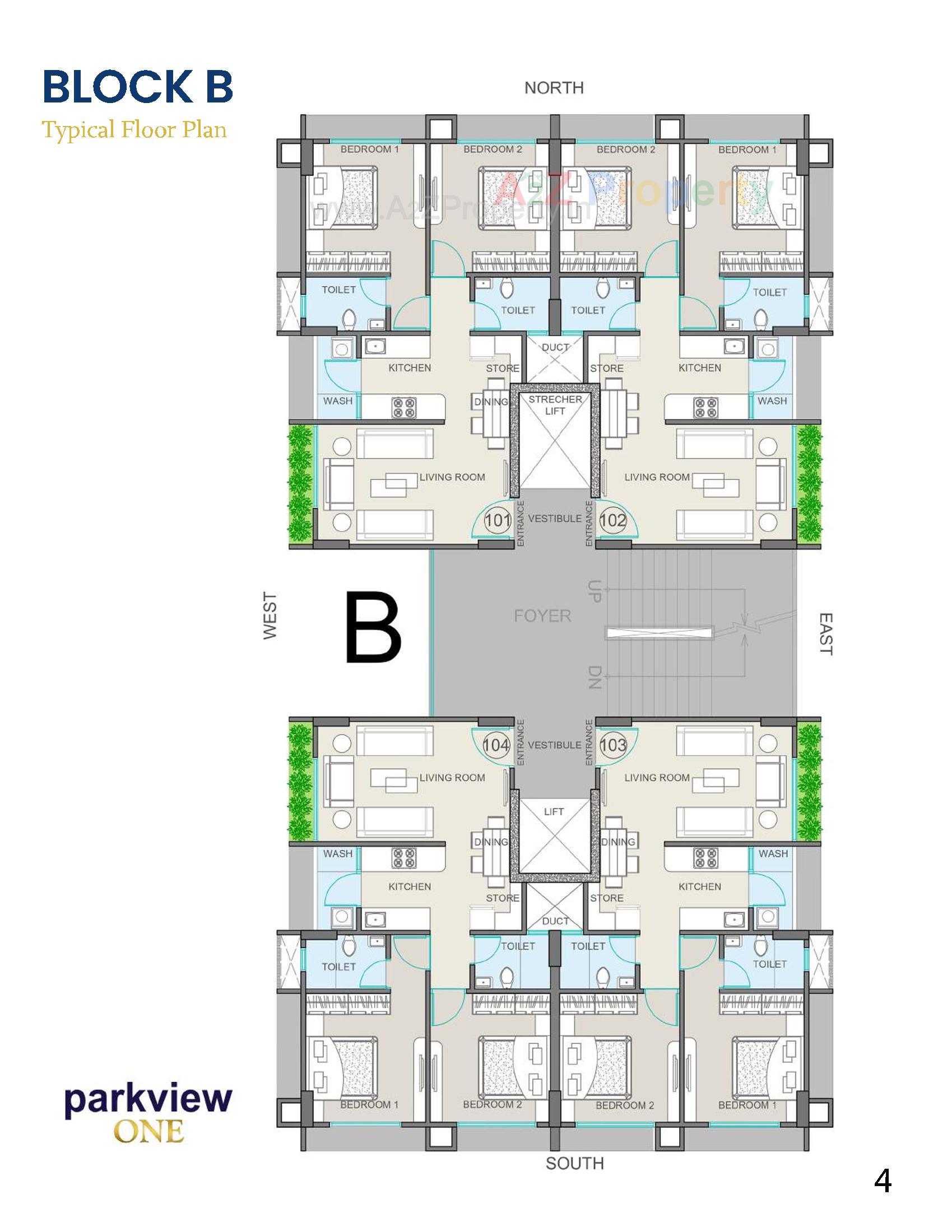 Layout of real estate project Parkview One located at Vadaj, Ahmedabad, Gujarat