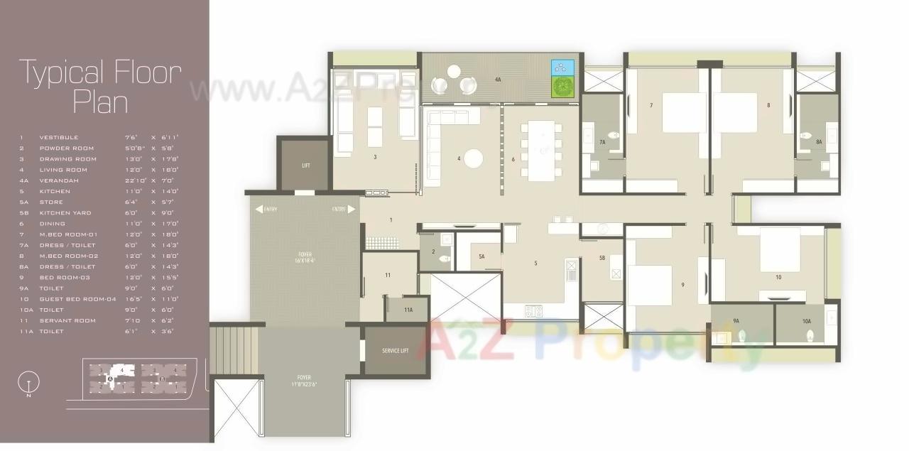 Layout of real estate project Parshwa Luxuria located at Bodakdev, Ahmedabad, Gujarat