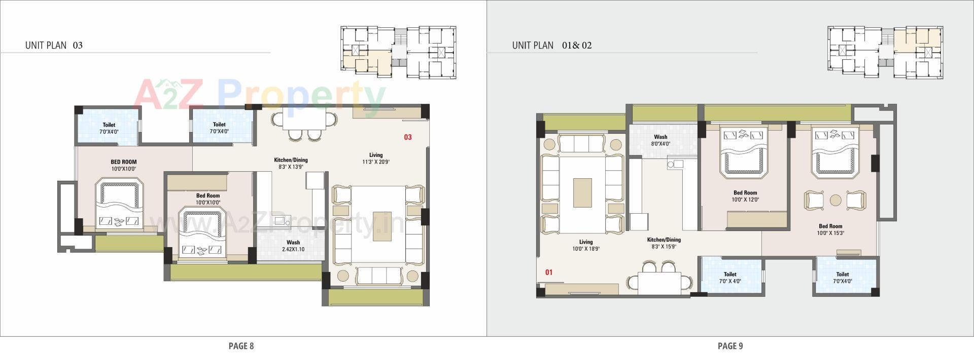 Layout of real estate project Parshwa Platinum located at Ghuma, Ahmedabad, Gujarat