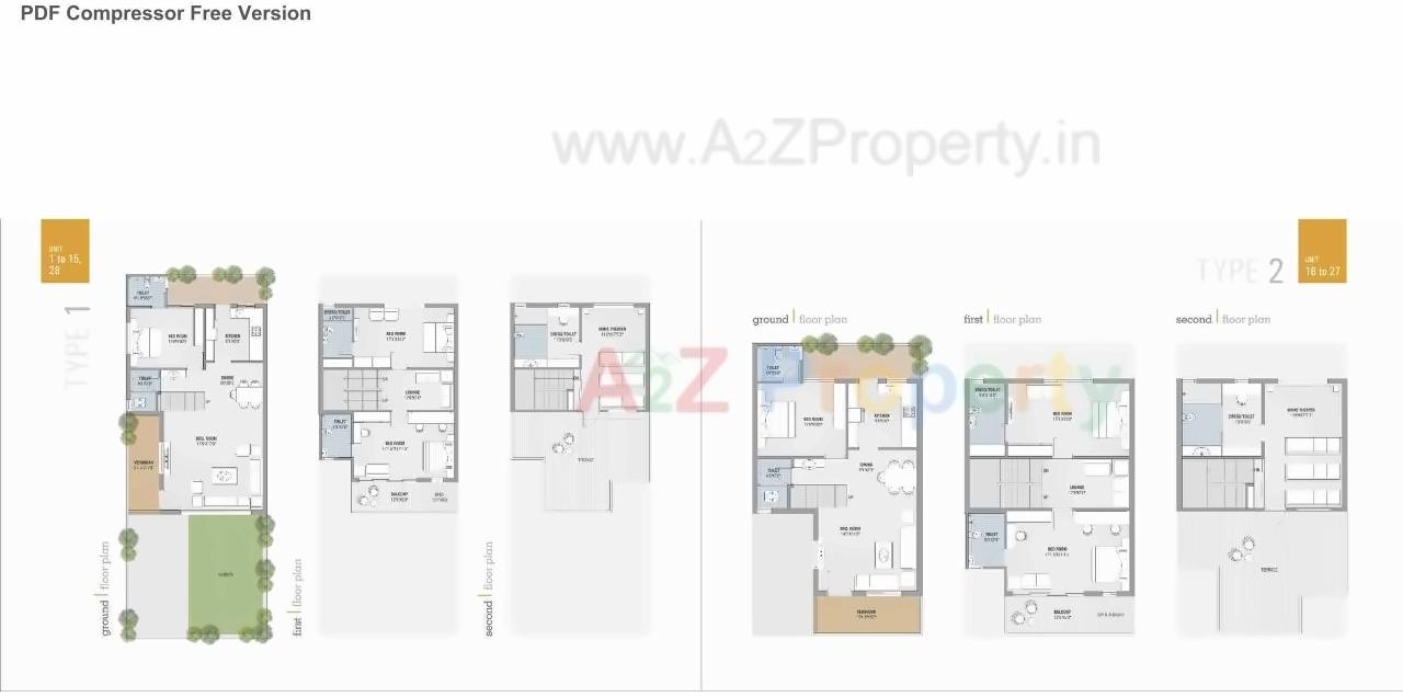 Layout of real estate project Parshwa Residency located at Hanspura, Ahmedabad, Gujarat