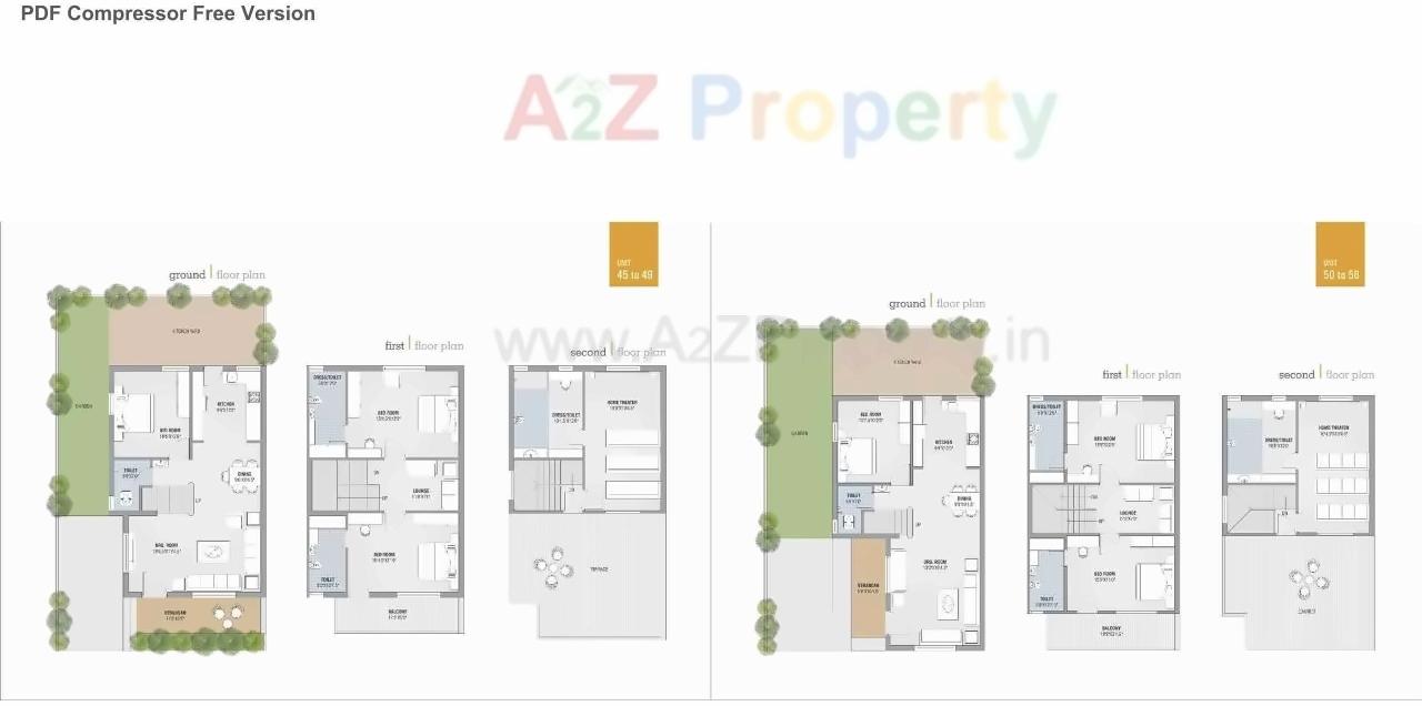 Layout of real estate project Parshwa Residency located at Hanspura, Ahmedabad, Gujarat