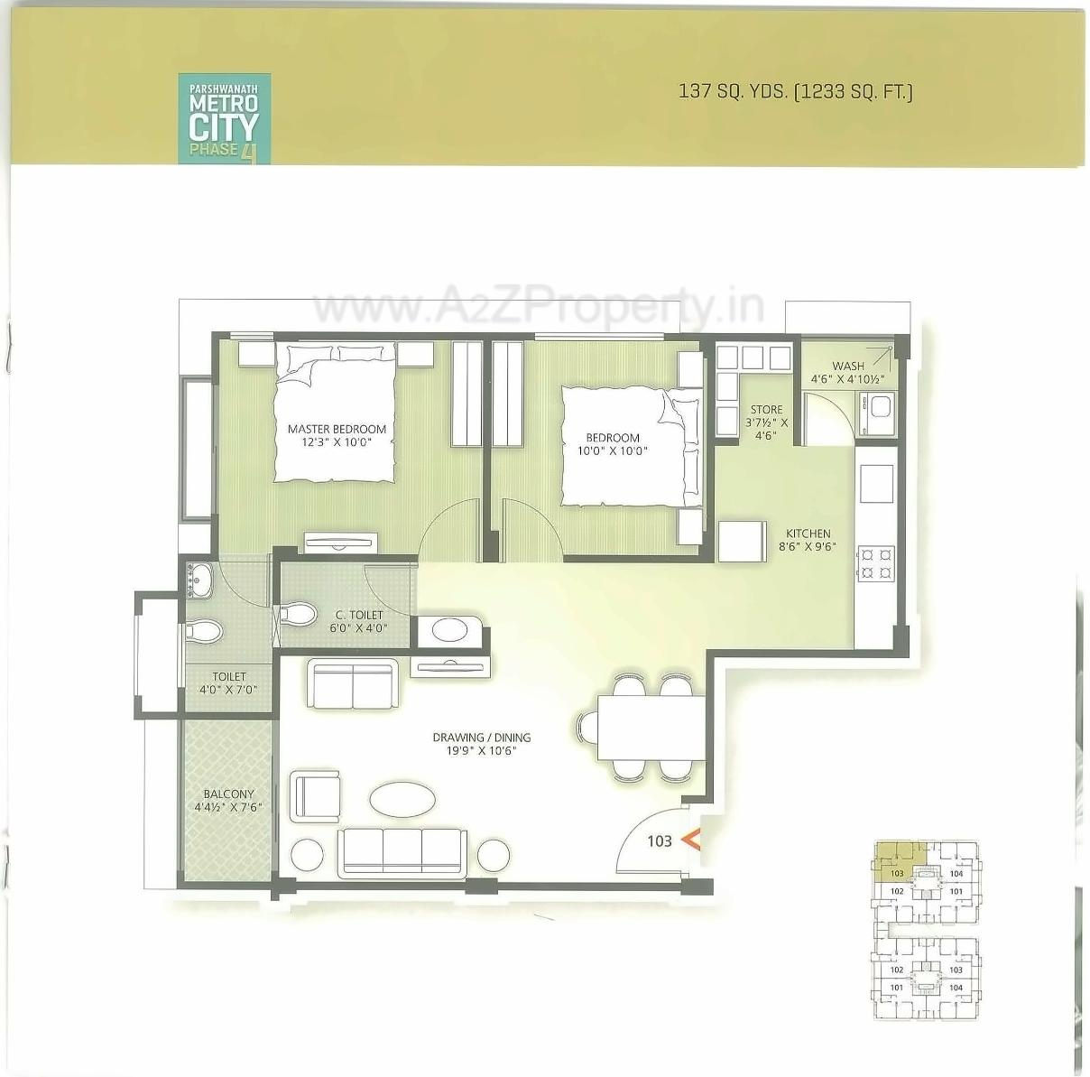 Layout of real estate project Parshwanath Metrocity located at Chandkheda, Ahmedabad, Gujarat