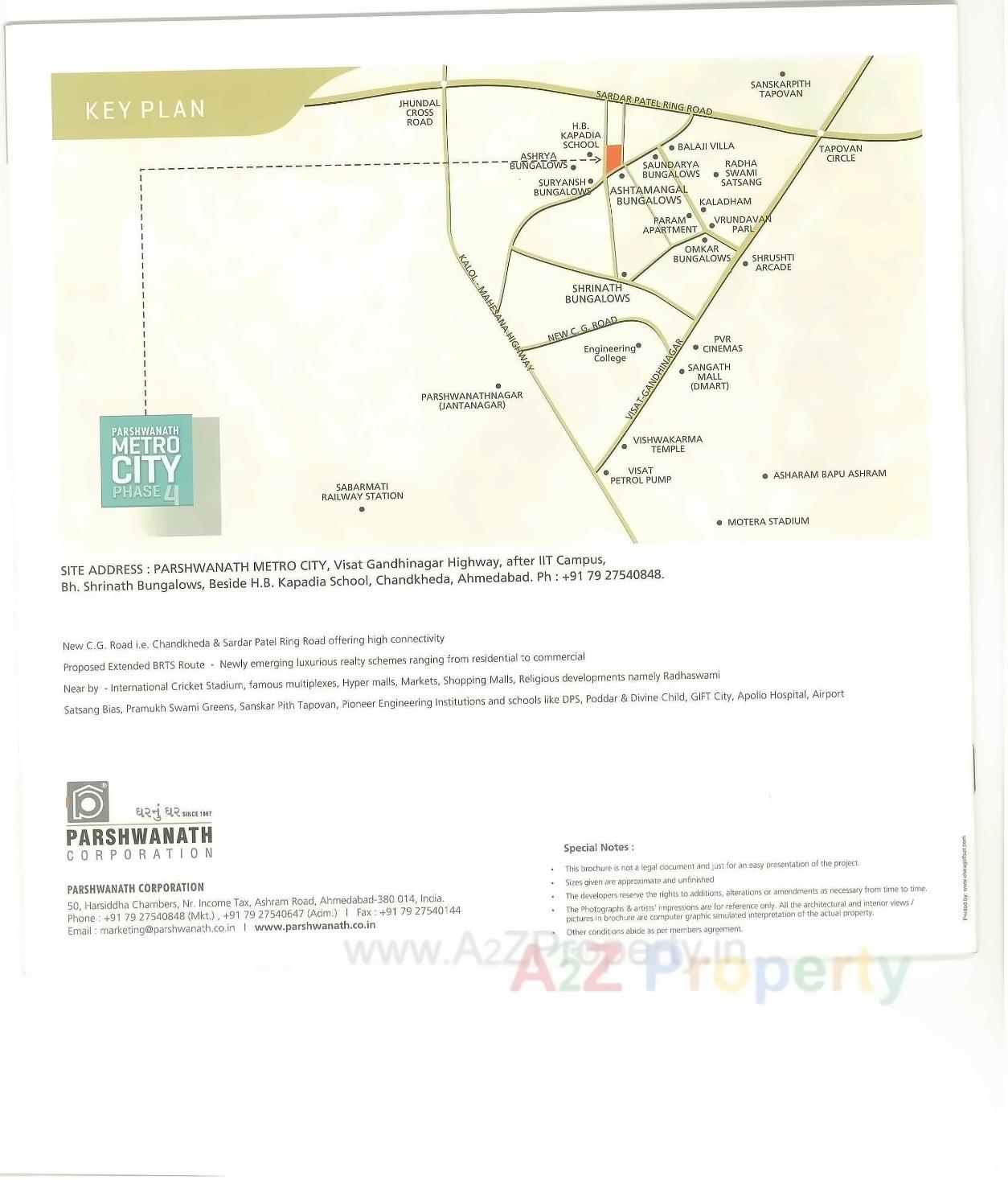  of real estate project Parshwanath Metrocity located at Chandkheda, Ahmedabad, Gujarat