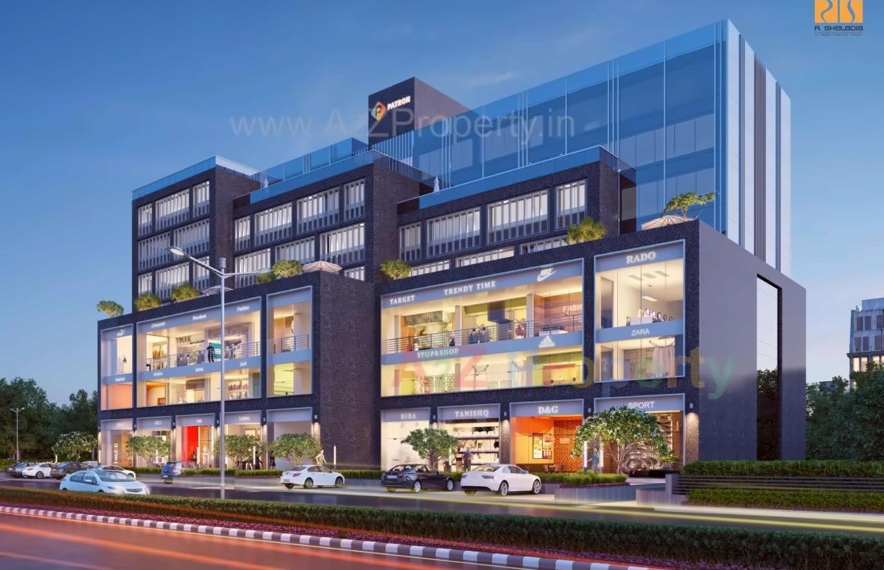3D Elevation of real estate project Patron located at City, Ahmedabad, Gujarat