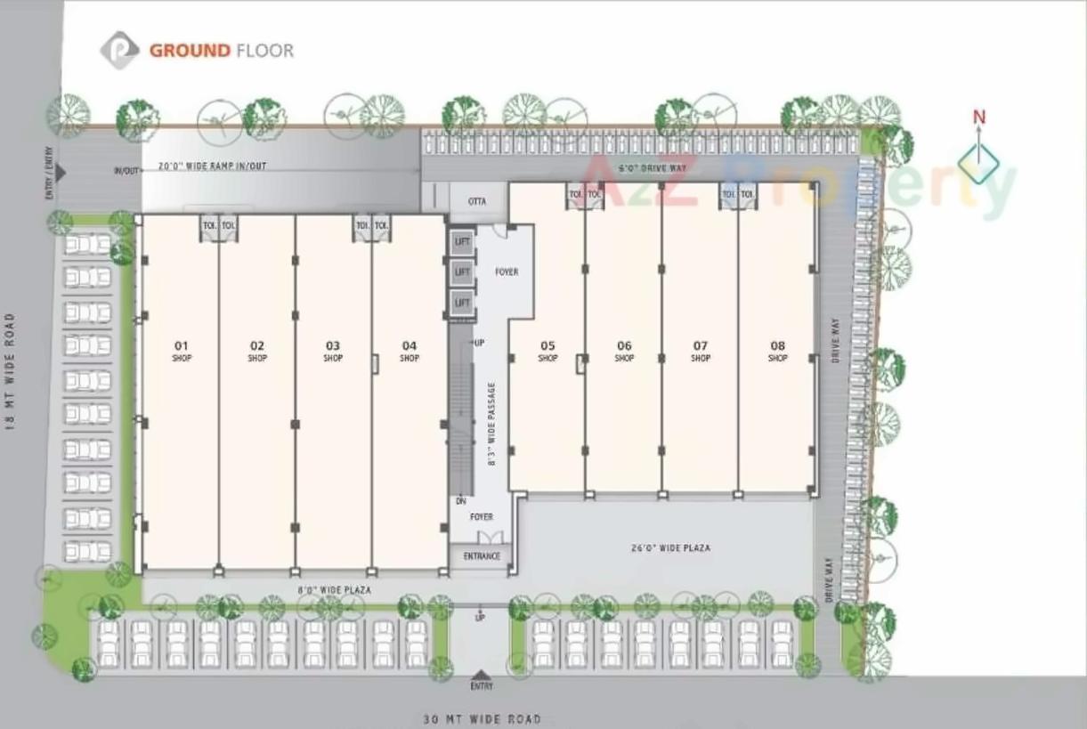 Layout of real estate project Patron located at City, Ahmedabad, Gujarat