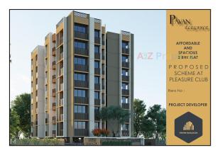 Elevation of real estate project Pavan Elegance located at Ghuma, Ahmedabad, Gujarat