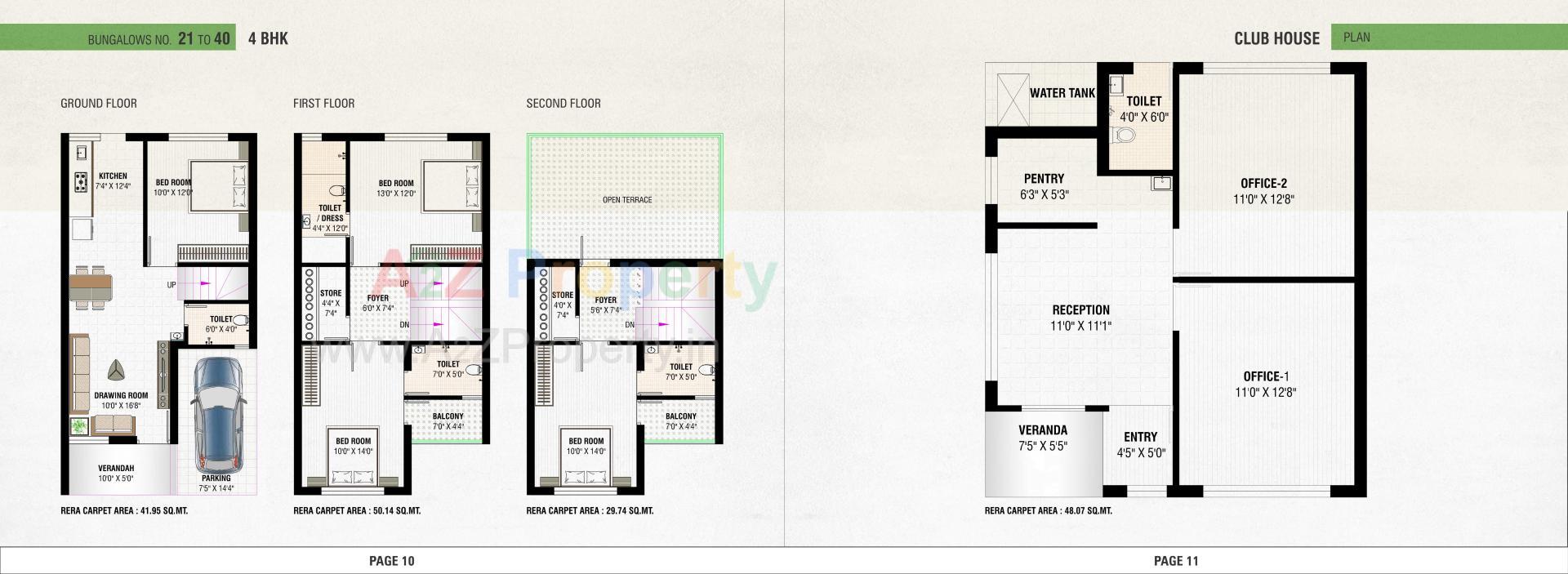 Layout of real estate project Pavitra Bunglows located at Singrava, Ahmedabad, Gujarat